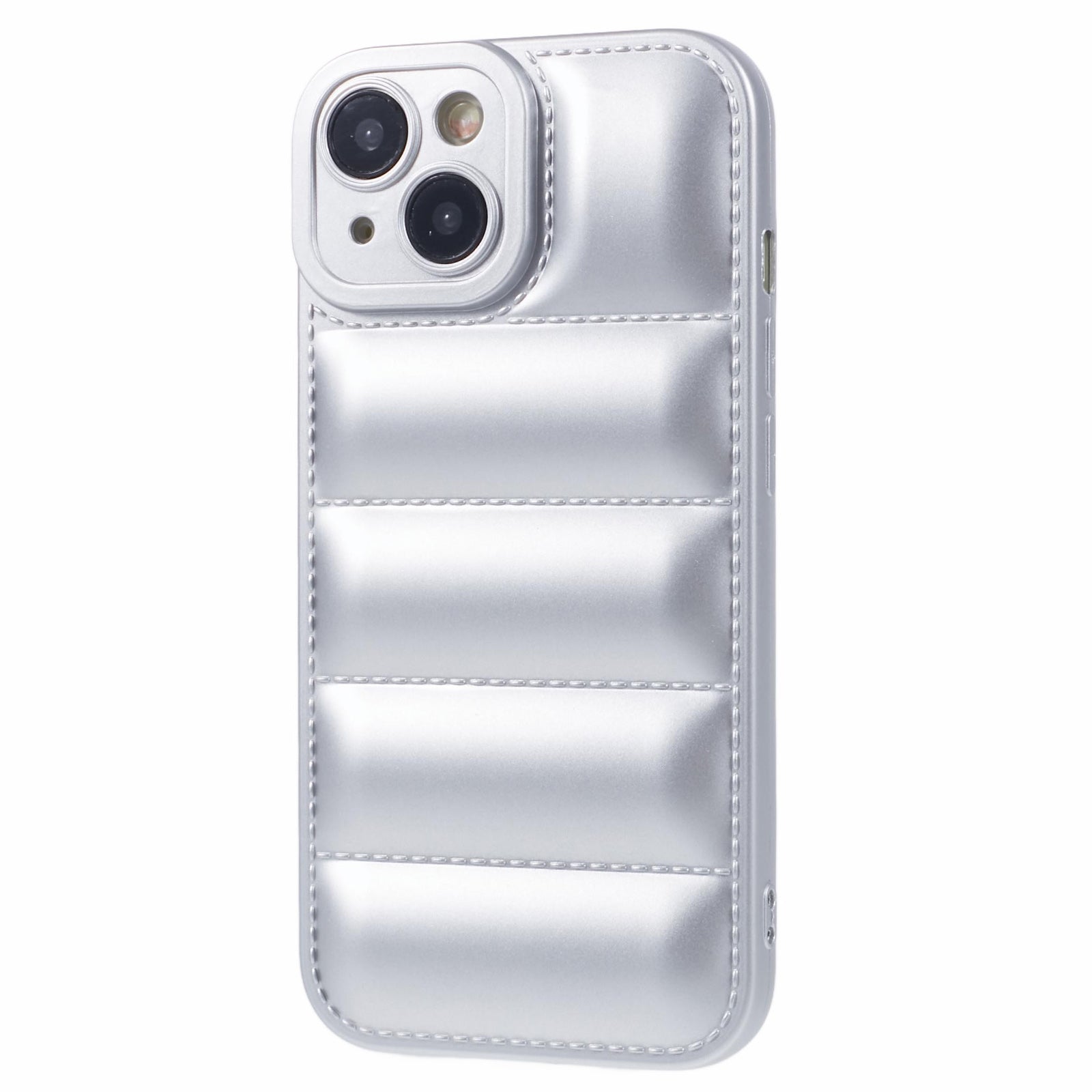 JTW Series For iPhone 15 TPU Case Rubberized Down Jacket Design Back Phone Cover