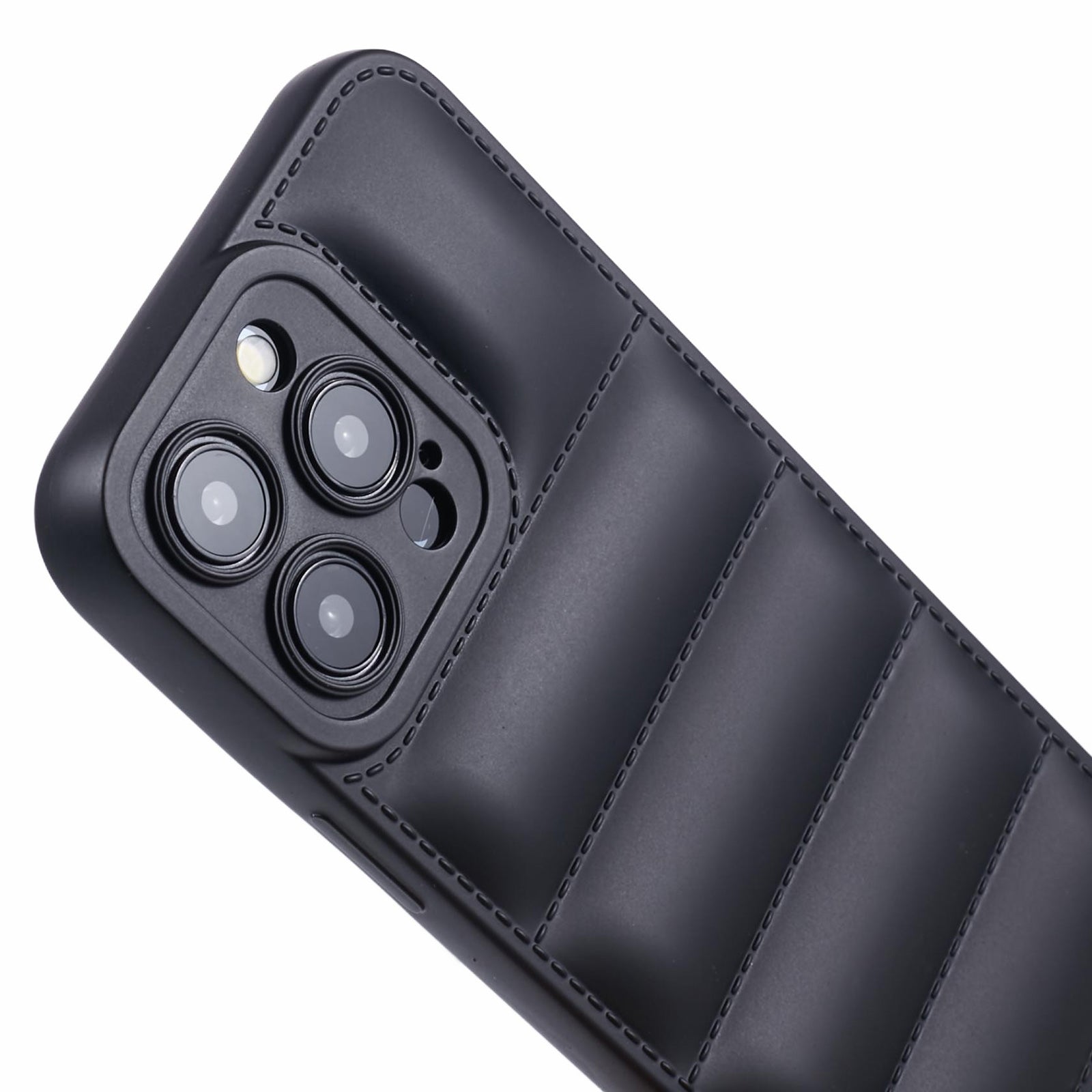 JTW Series For iPhone 14 Pro Max Case Grid Down Jacket Texture Rubberized Protective Shell