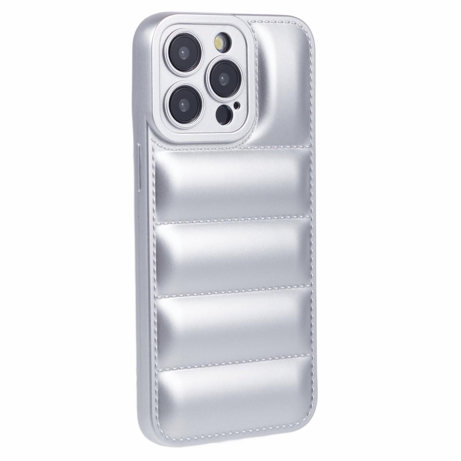 JTW Series For iPhone 14 Pro Max Case Grid Down Jacket Texture Rubberized Protective Shell