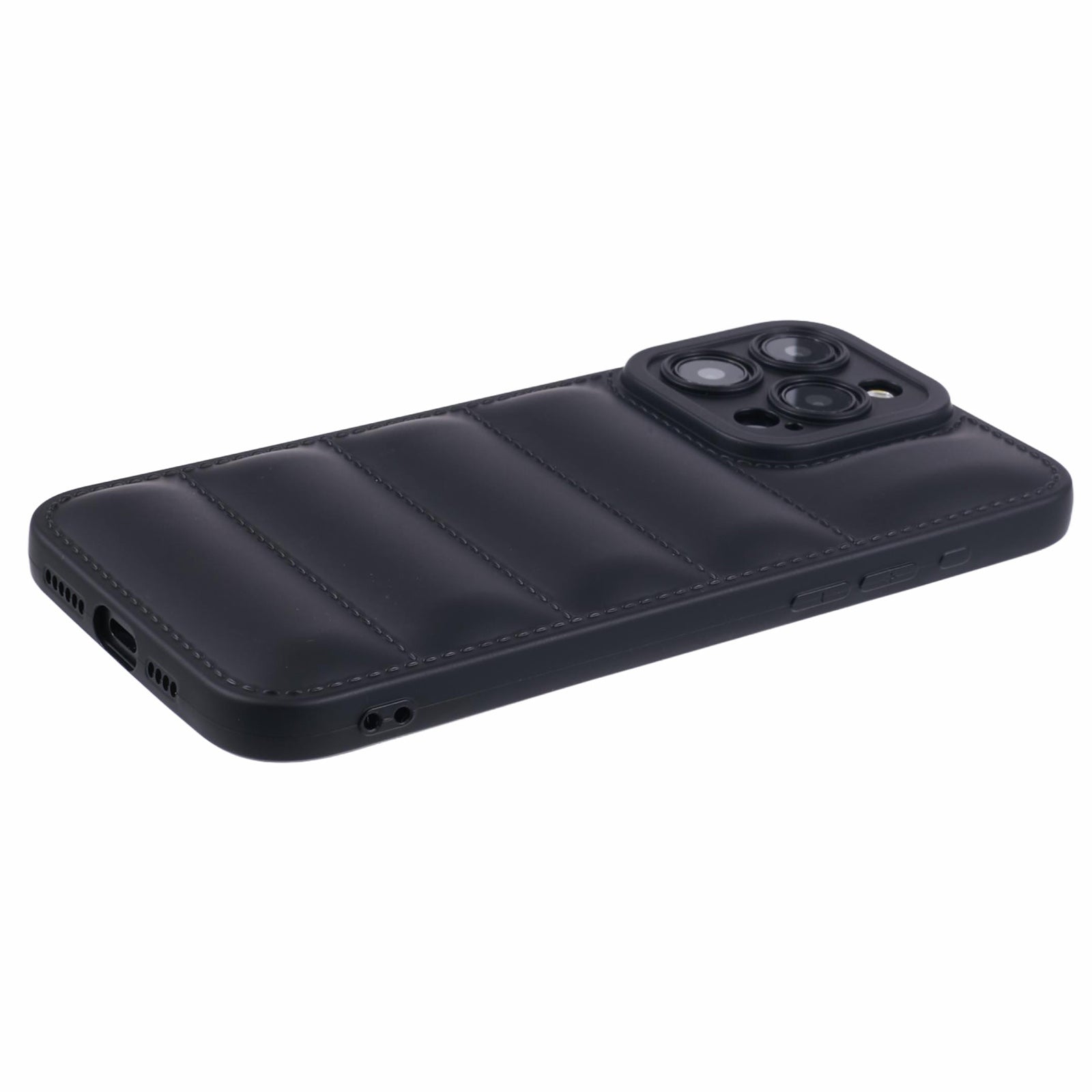 JTW Series For iPhone 13 Pro 6.1 inch Protective Case Grid Down Jacket Texture Anti-drop Shell