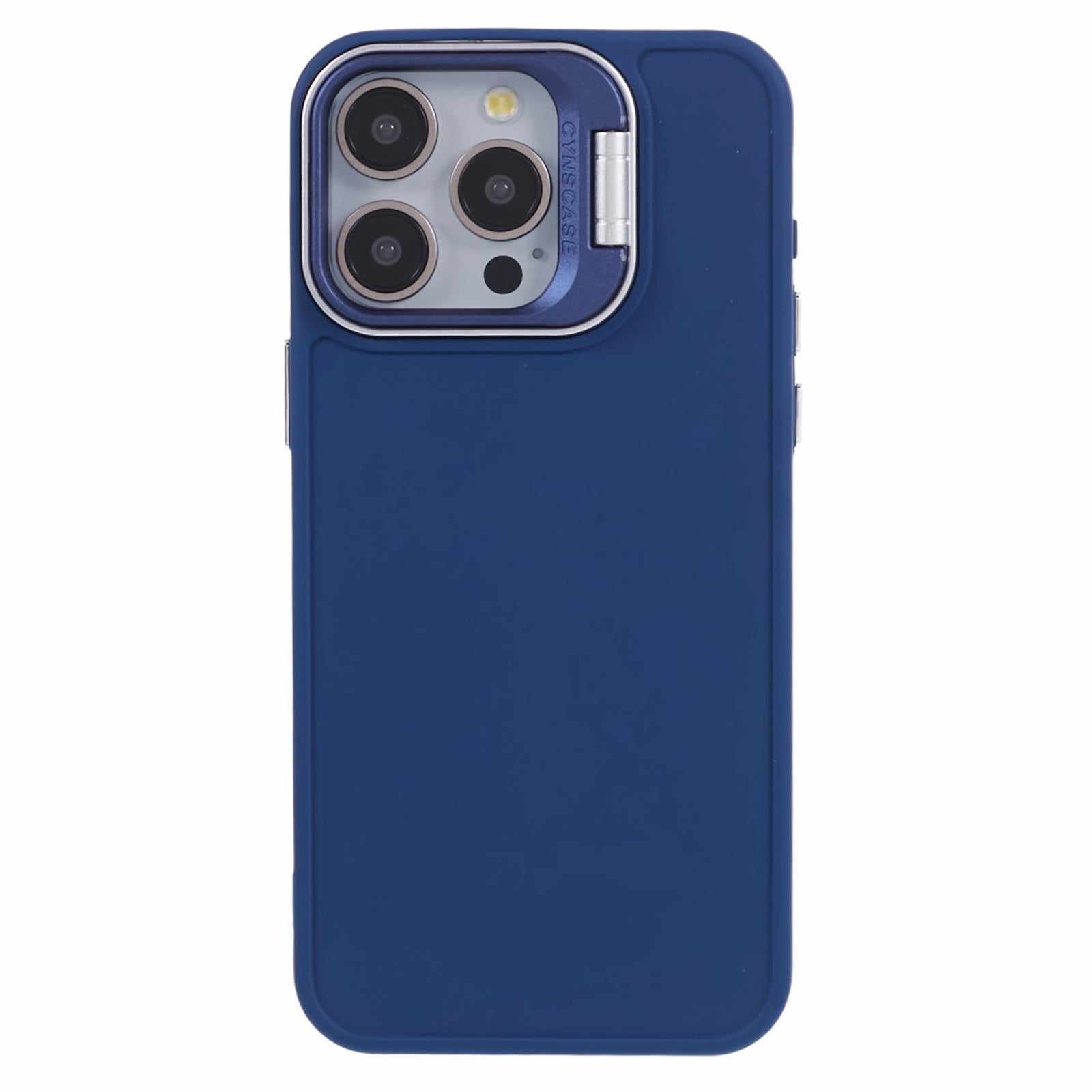 QH Series for iPhone 13 Pro 6.1 inch Silicone Case Lens Frame Kickstand Cell Phone Cover