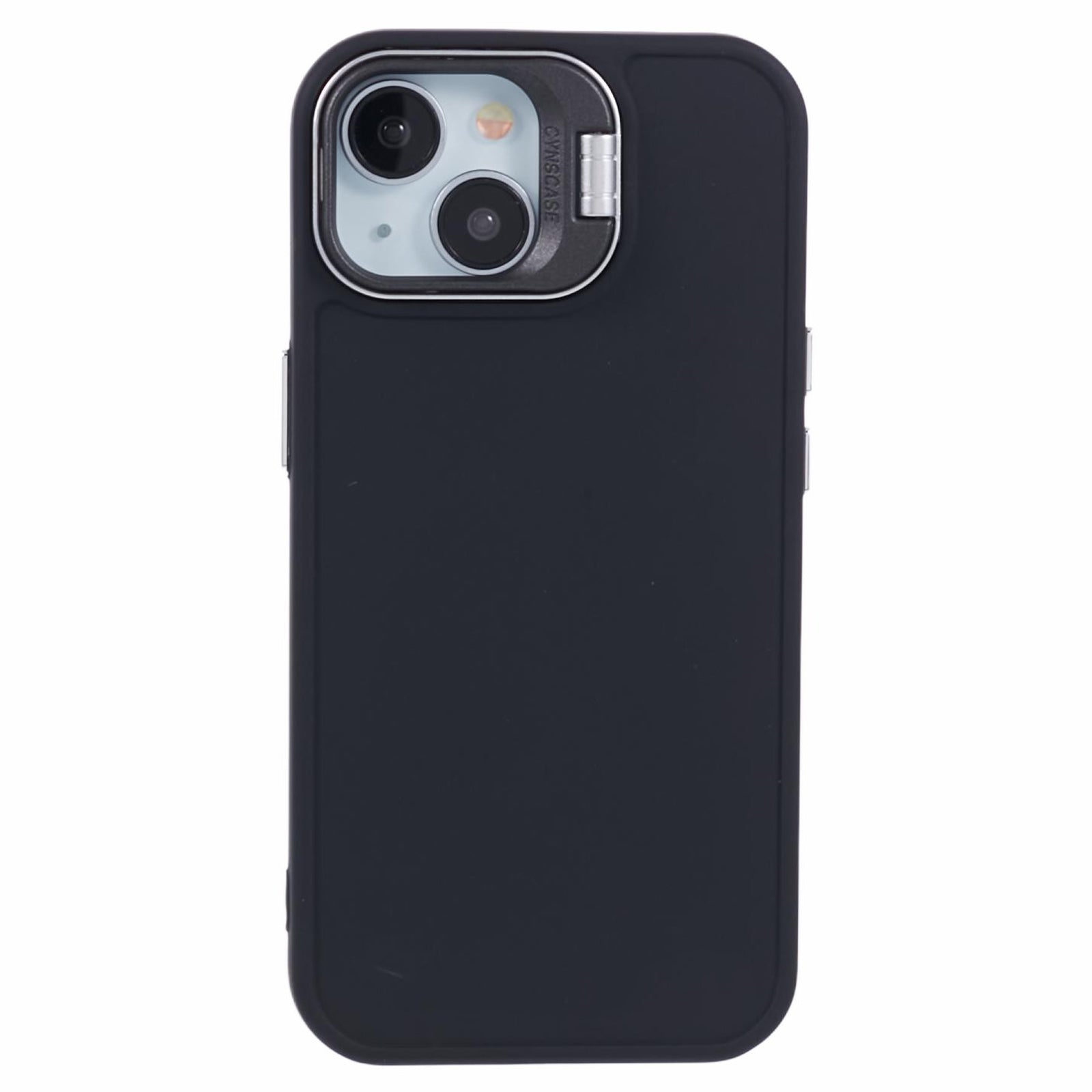 QH Series for iPhone 13 Shockproof Silicone Case Lens Frame Kickstand Phone Cover
