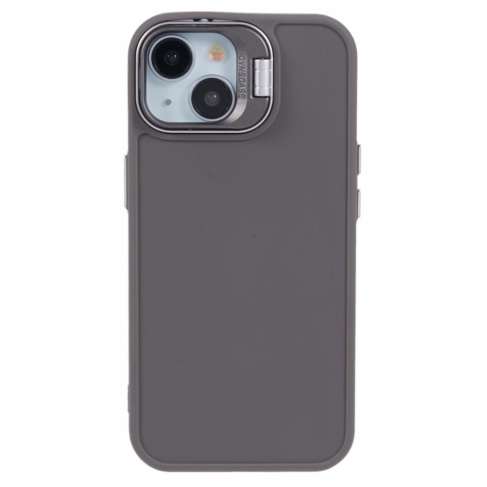QH Series for iPhone 13 Shockproof Silicone Case Lens Frame Kickstand Phone Cover