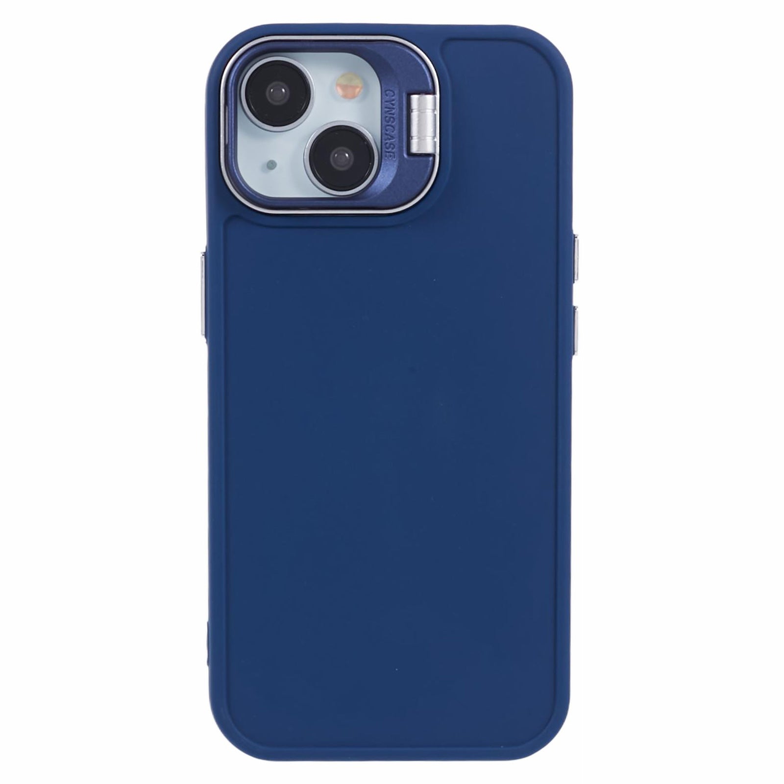 QH Series for iPhone 13 Shockproof Silicone Case Lens Frame Kickstand Phone Cover