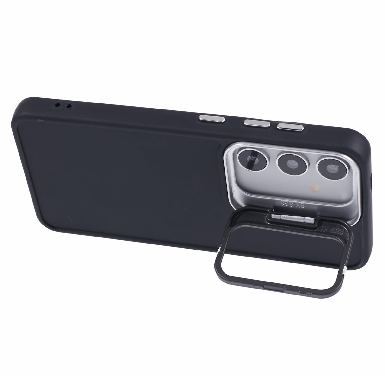 QH Series for Samsung Galaxy S24 Silicone Case Lens Kickstand Phone Cover