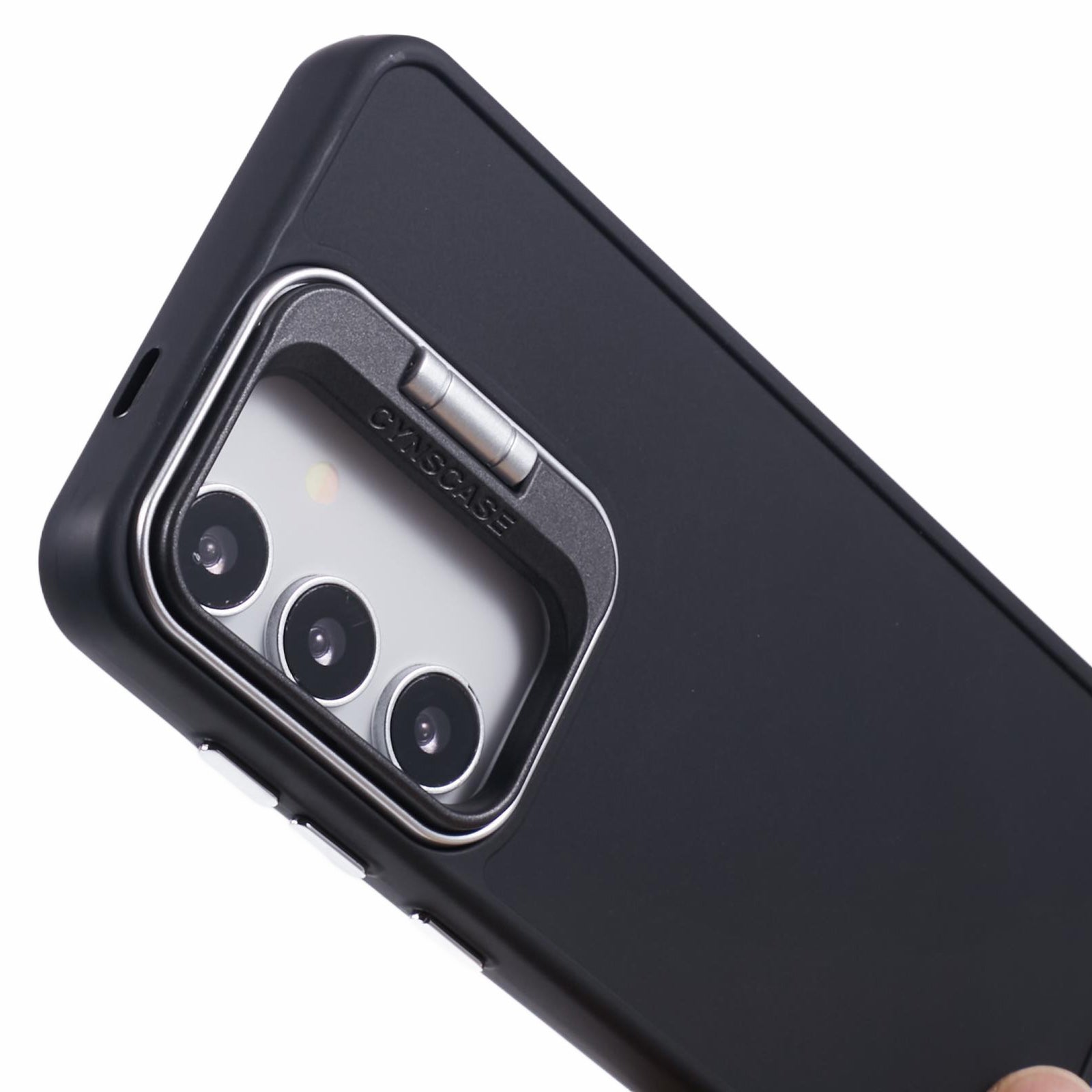 QH Series for Samsung Galaxy S24 Silicone Case Lens Kickstand Phone Cover