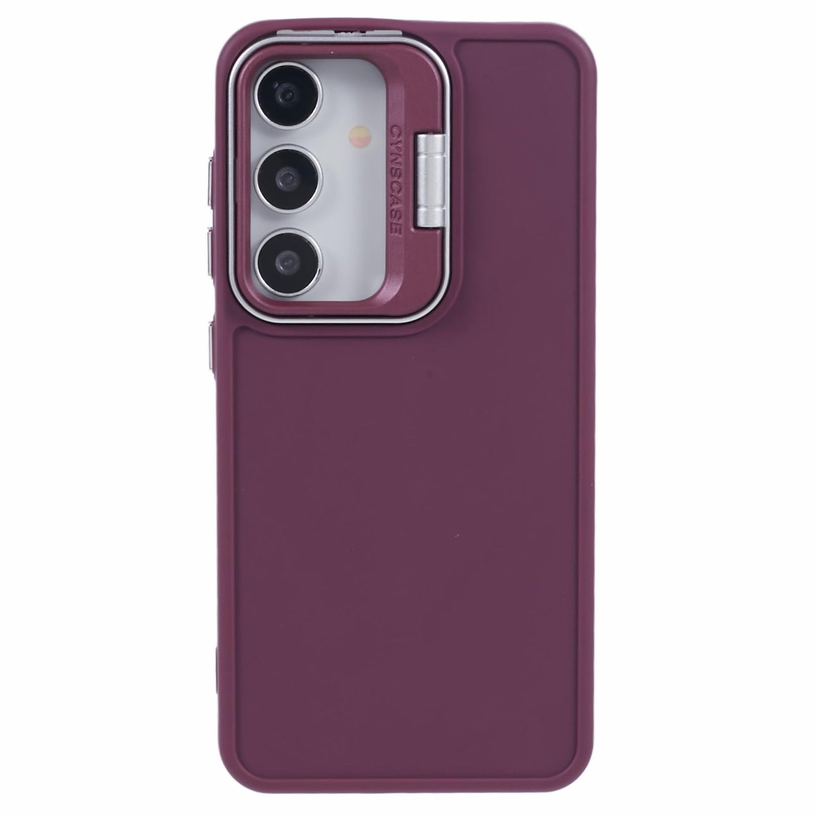 QH Series for Samsung Galaxy S24 Silicone Case Lens Kickstand Phone Cover