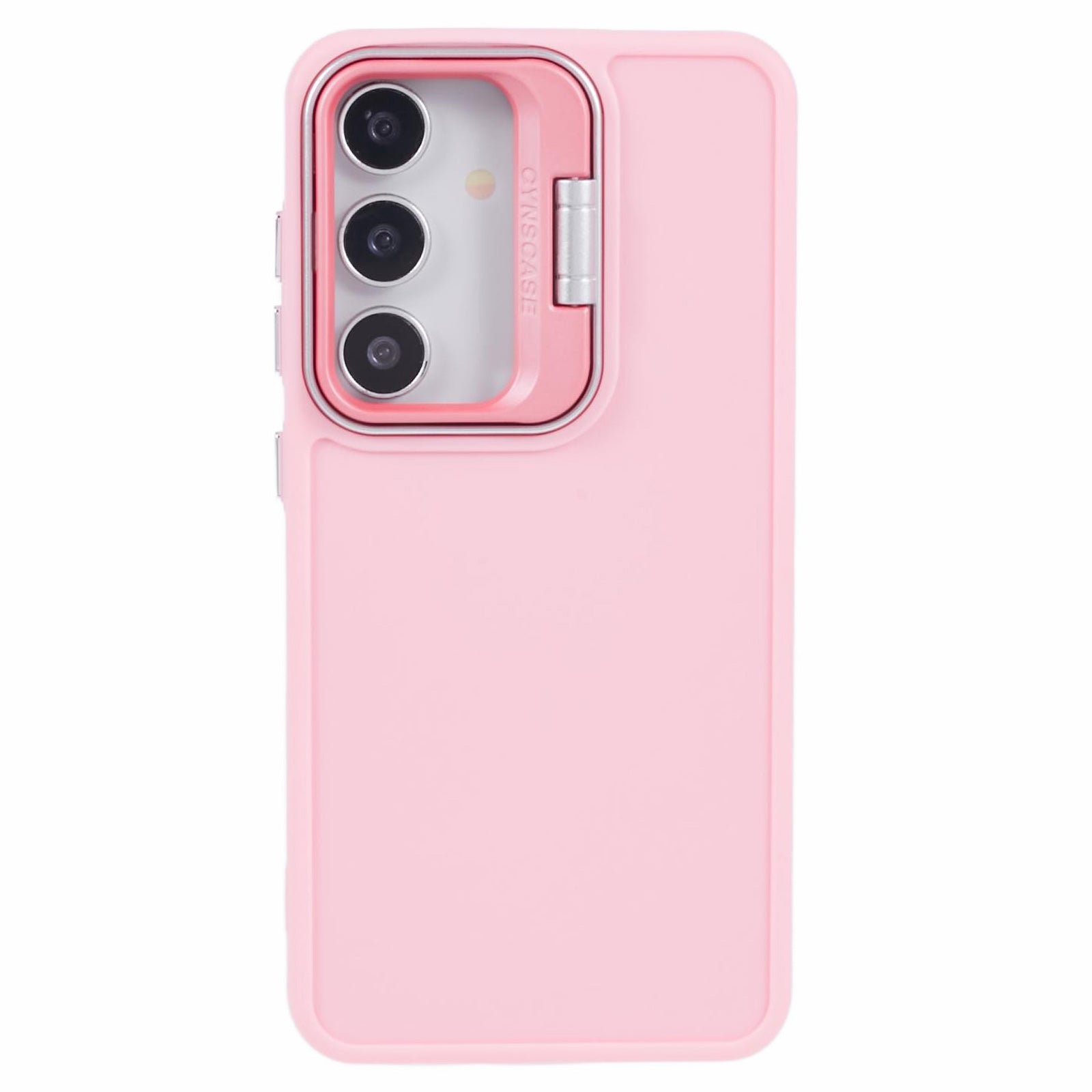 QH Series for Samsung Galaxy S24 Silicone Case Lens Kickstand Phone Cover