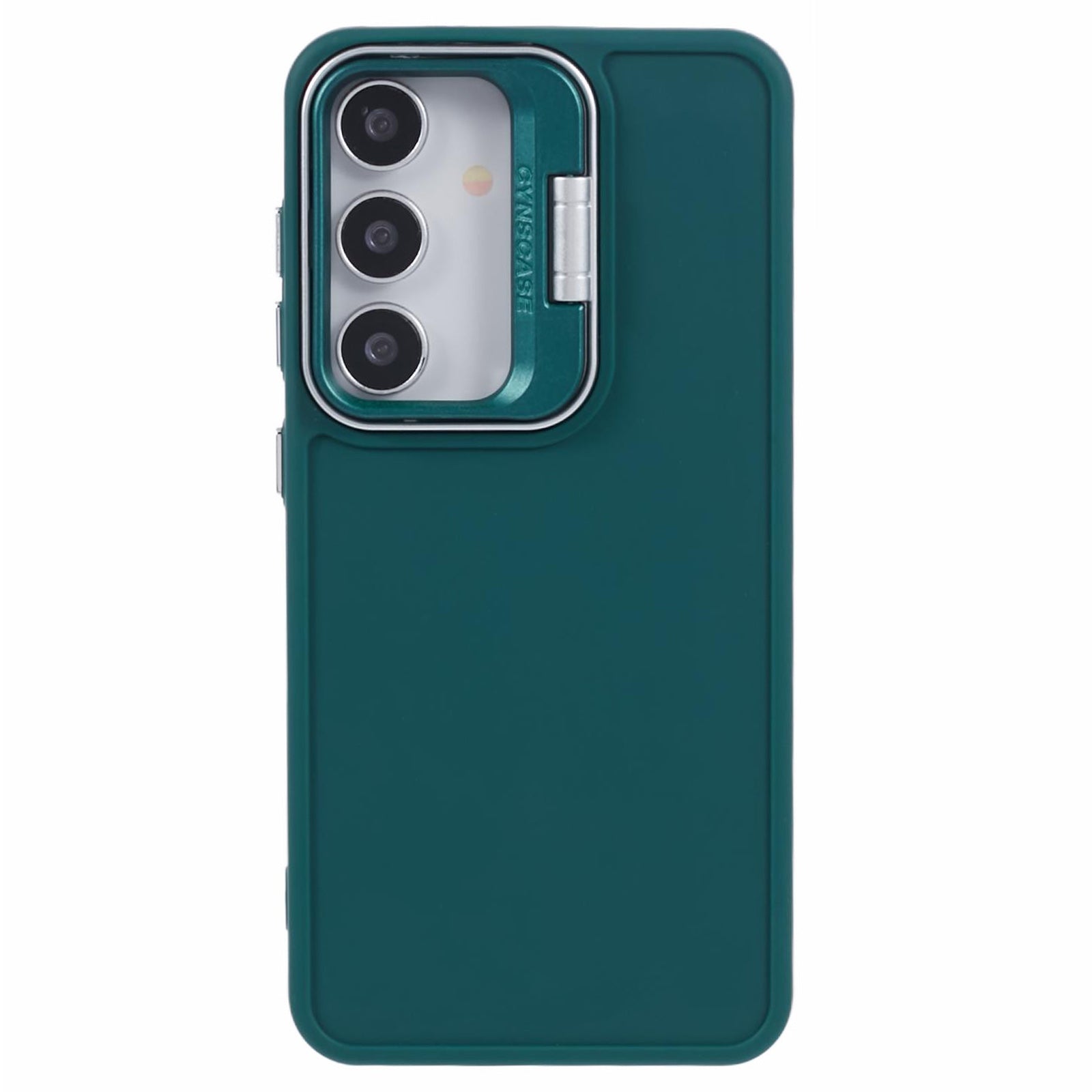 QH Series for Samsung Galaxy S24 Silicone Case Lens Kickstand Phone Cover