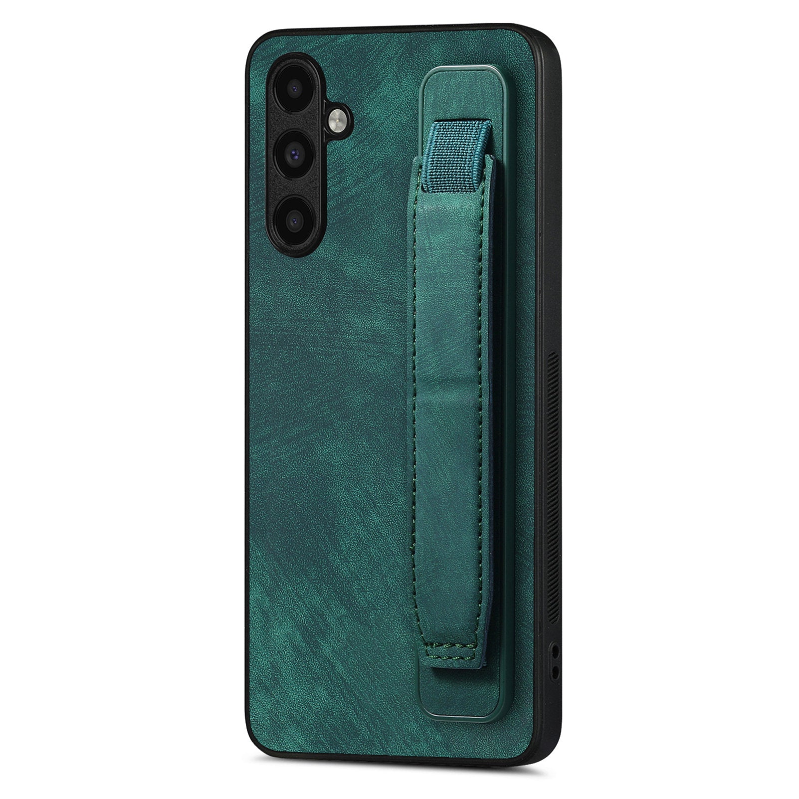 D11 For Samsung Galaxy A34 5G Case Retro PU Leather+TPU Wristband Kickstand Phone Shell
