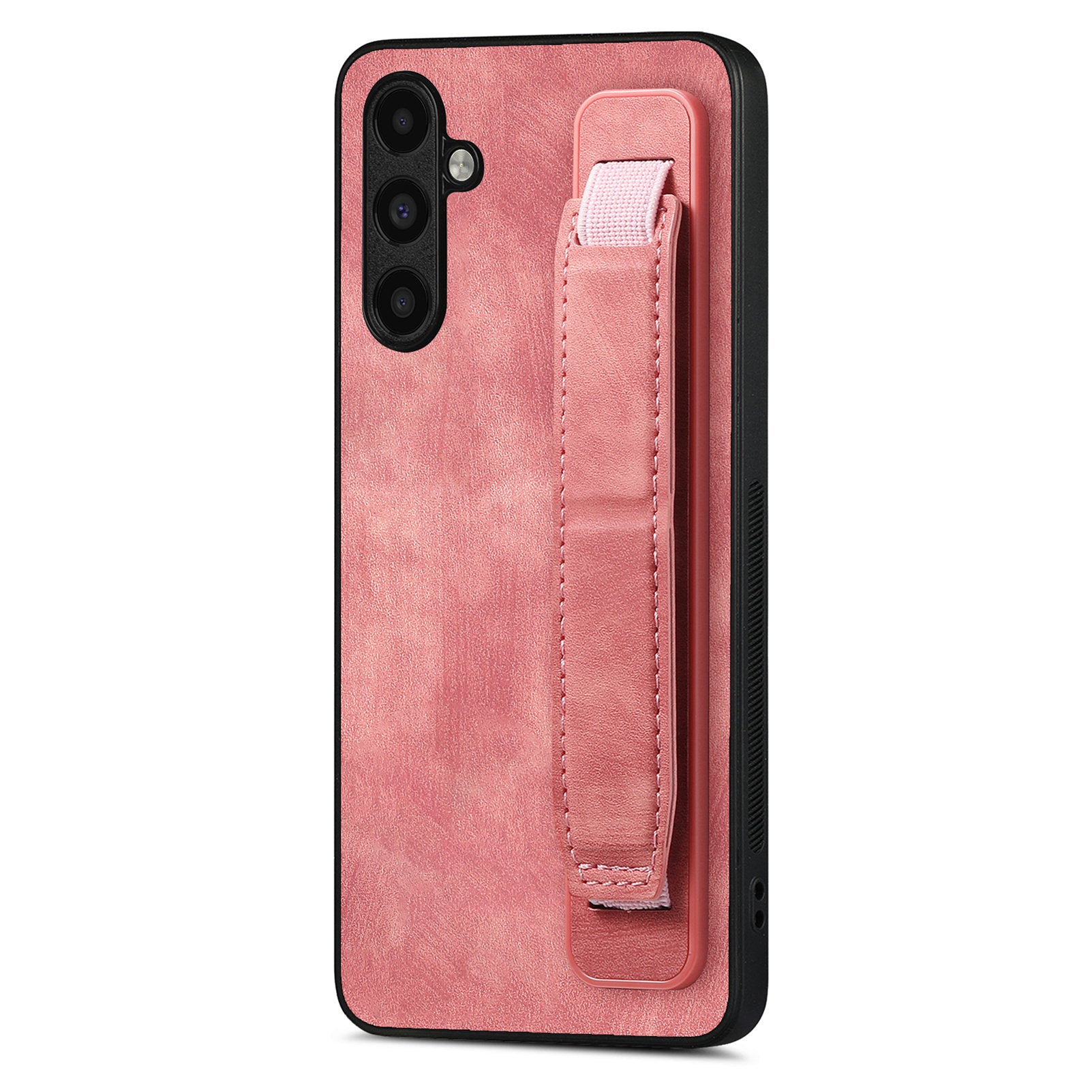 D11 For Samsung Galaxy A34 5G Case Retro PU Leather+TPU Wristband Kickstand Phone Shell