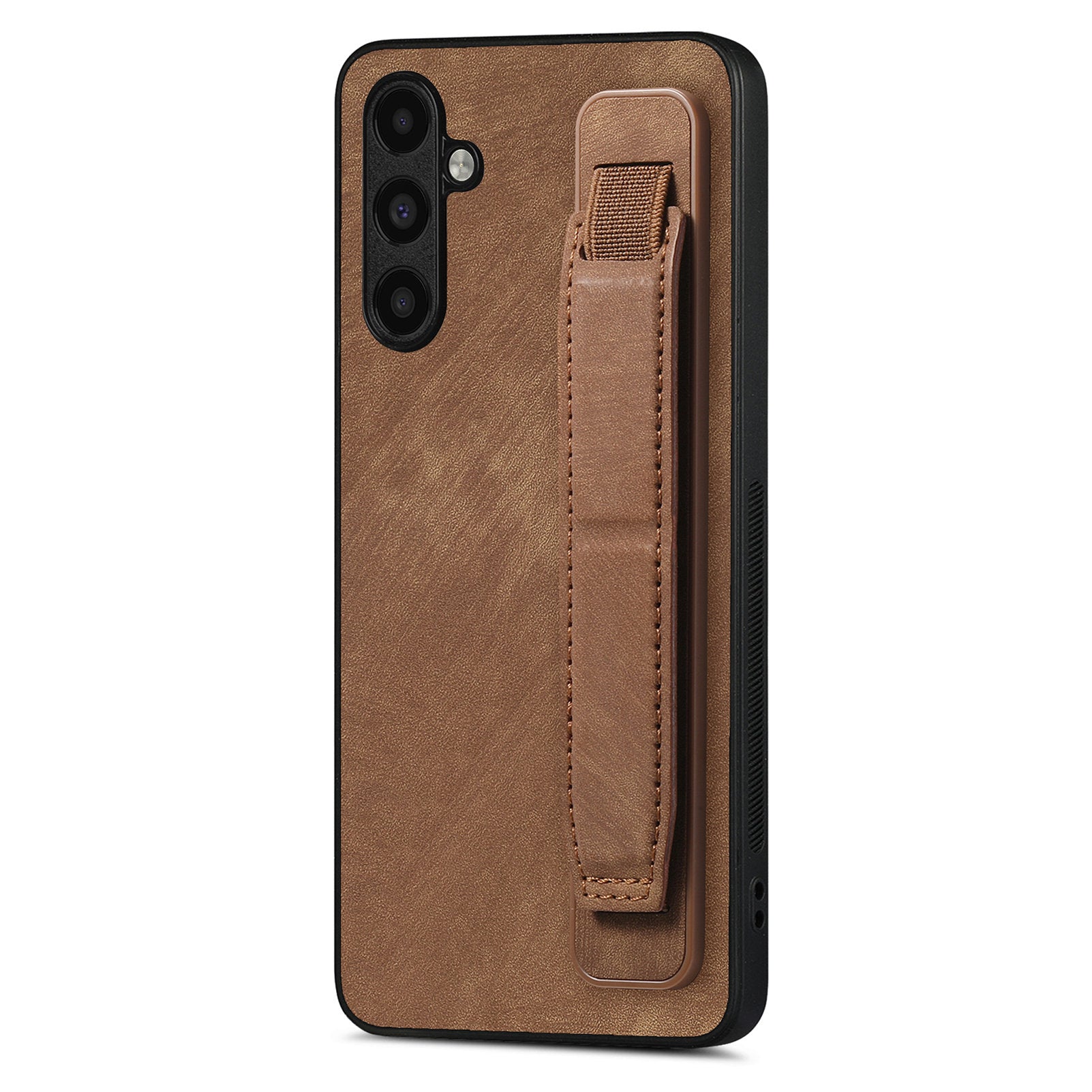 D11 For Samsung Galaxy A34 5G Case Retro PU Leather+TPU Wristband Kickstand Phone Shell