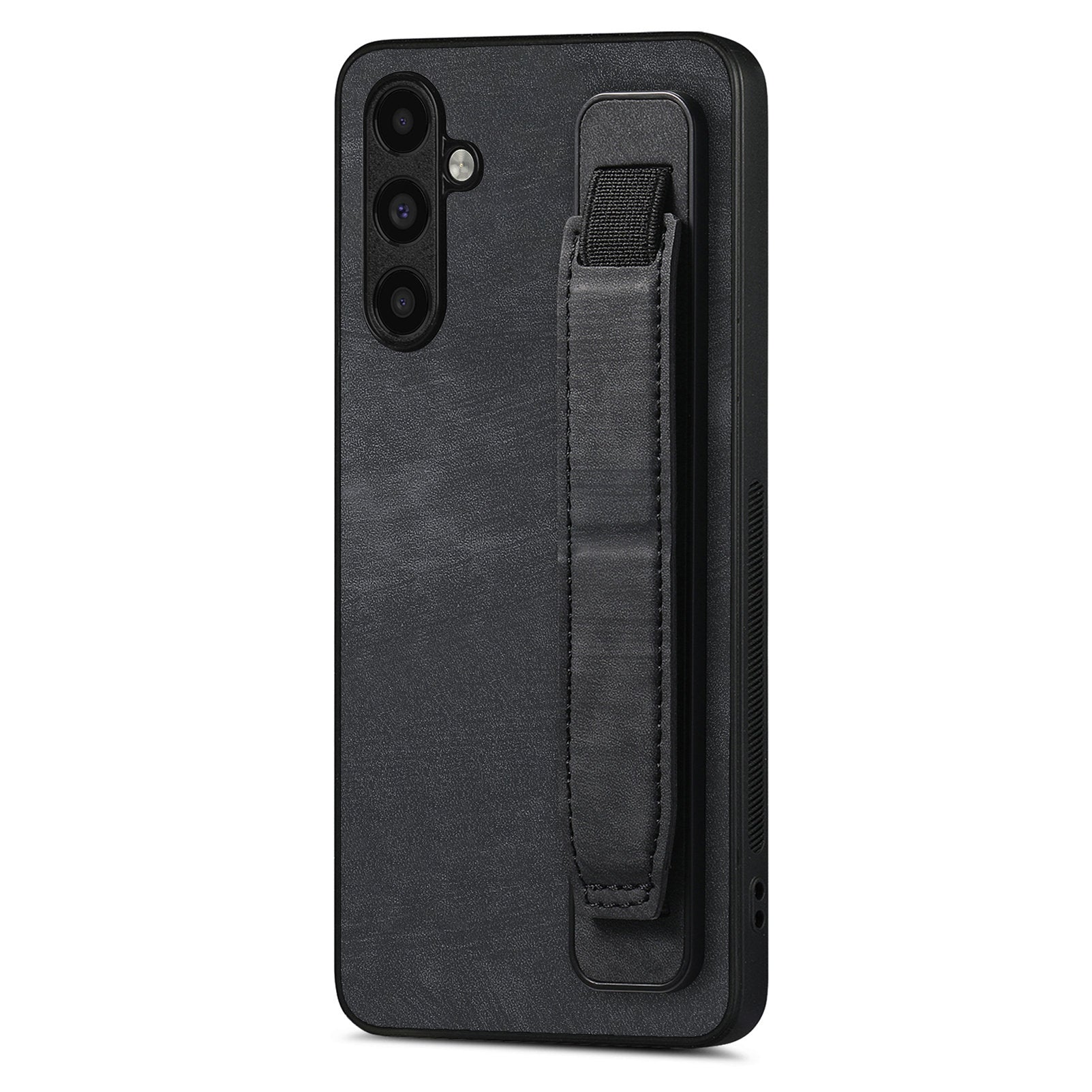 D11 For Samsung Galaxy A24 4G (162.1 x 77.6 x 8.3mm) PU Leather+TPU Case Wristband Phone Shell