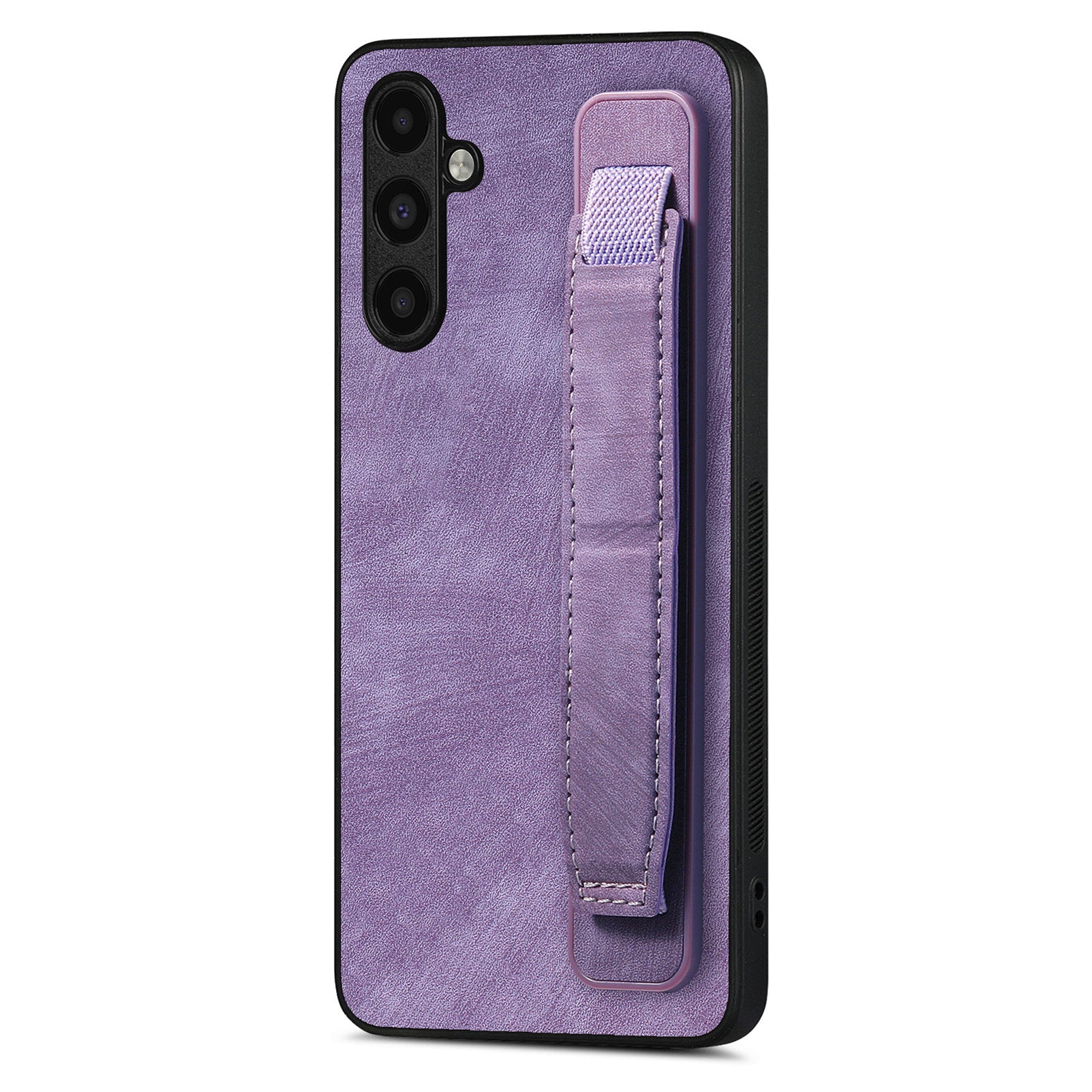 D11 For Samsung Galaxy A24 4G (162.1 x 77.6 x 8.3mm) PU Leather+TPU Case Wristband Phone Shell