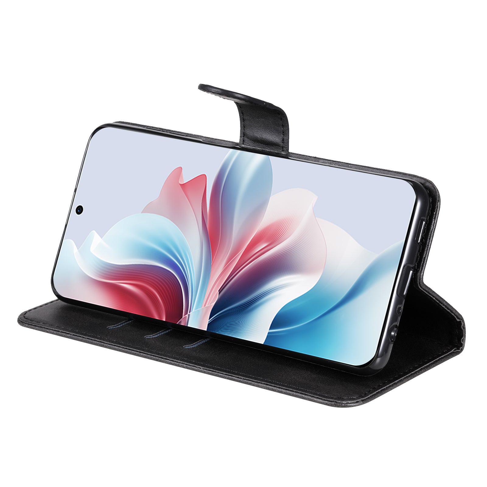 For Oppo Reno11 F 5G / F25 Pro 5G Case Zipper Pocket Calf Texture Leather Wallet Phone Cover