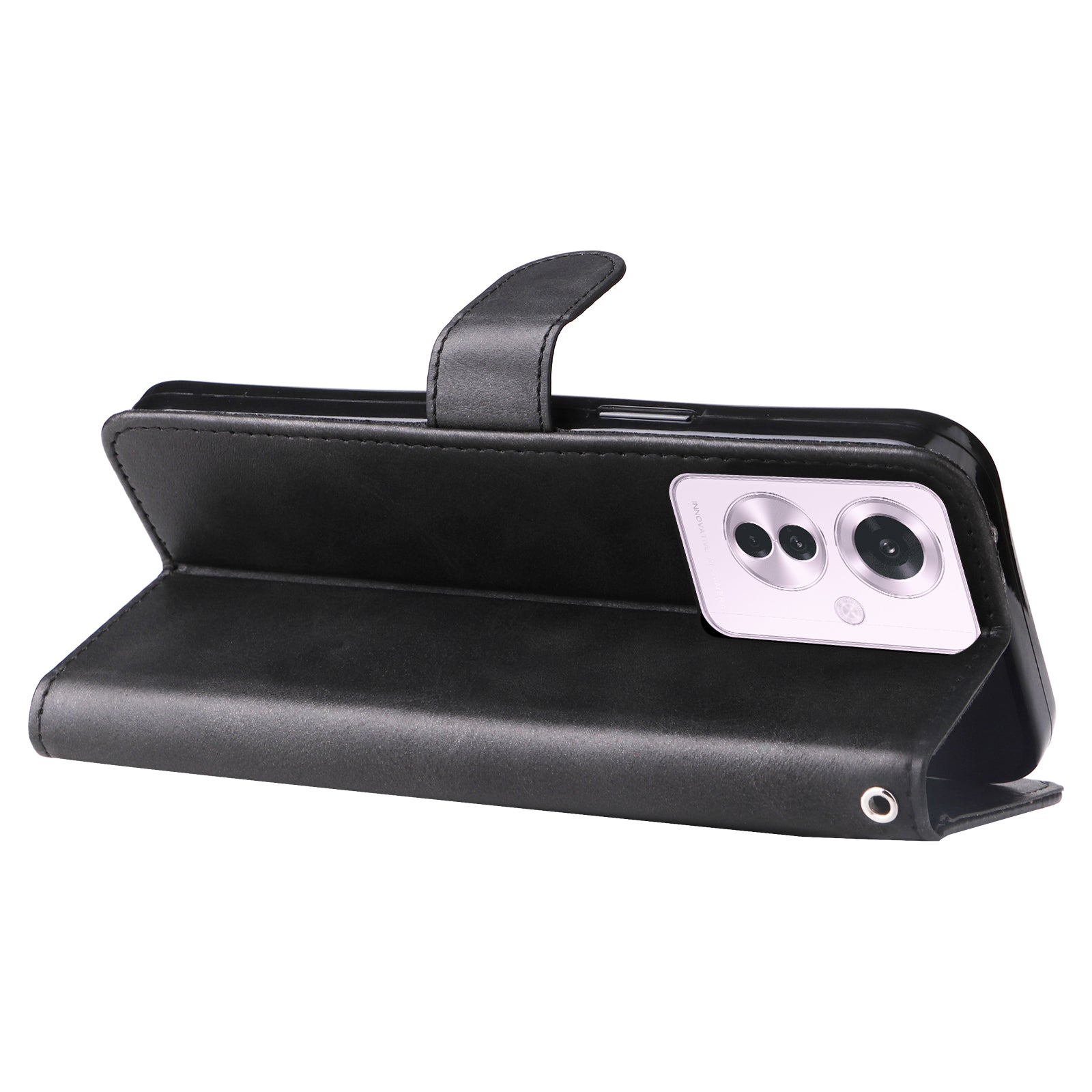 For Oppo Reno11 F 5G / F25 Pro 5G Case Zipper Pocket Calf Texture Leather Wallet Phone Cover