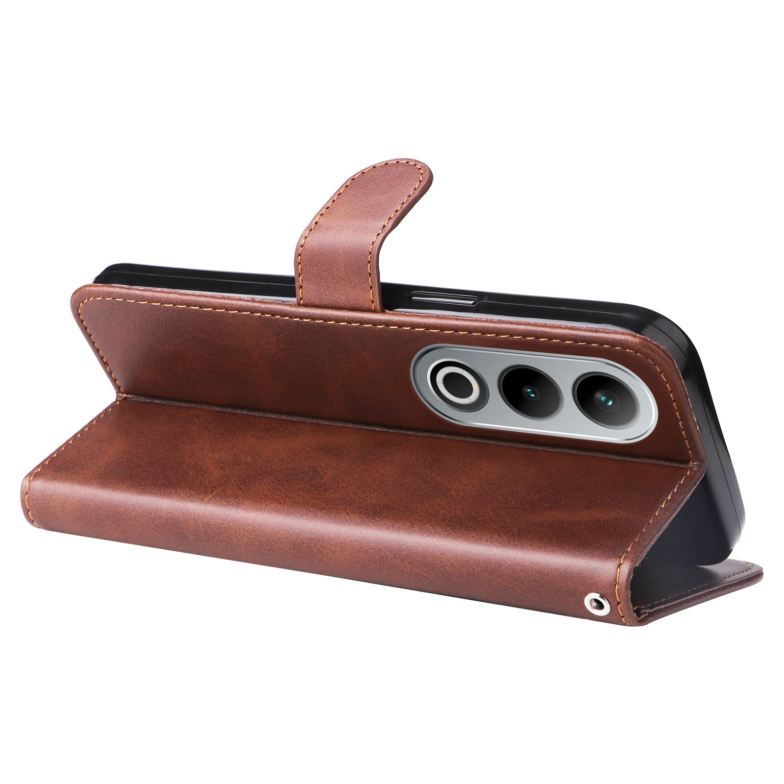 For OnePlus Ace 3V 5G Case Zipper Pocket Calf Texture Leather Folio Wallet Phone Cover