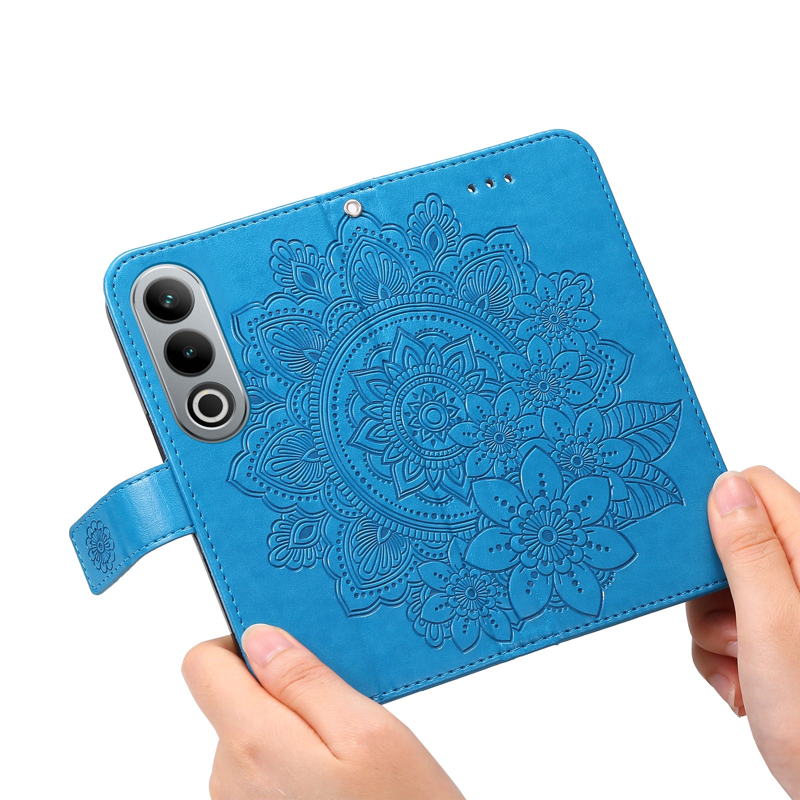 For OnePlus Ace 3V 5G Cell Phone Stand Case Imprinted Flower Pattern Wallet Cover
