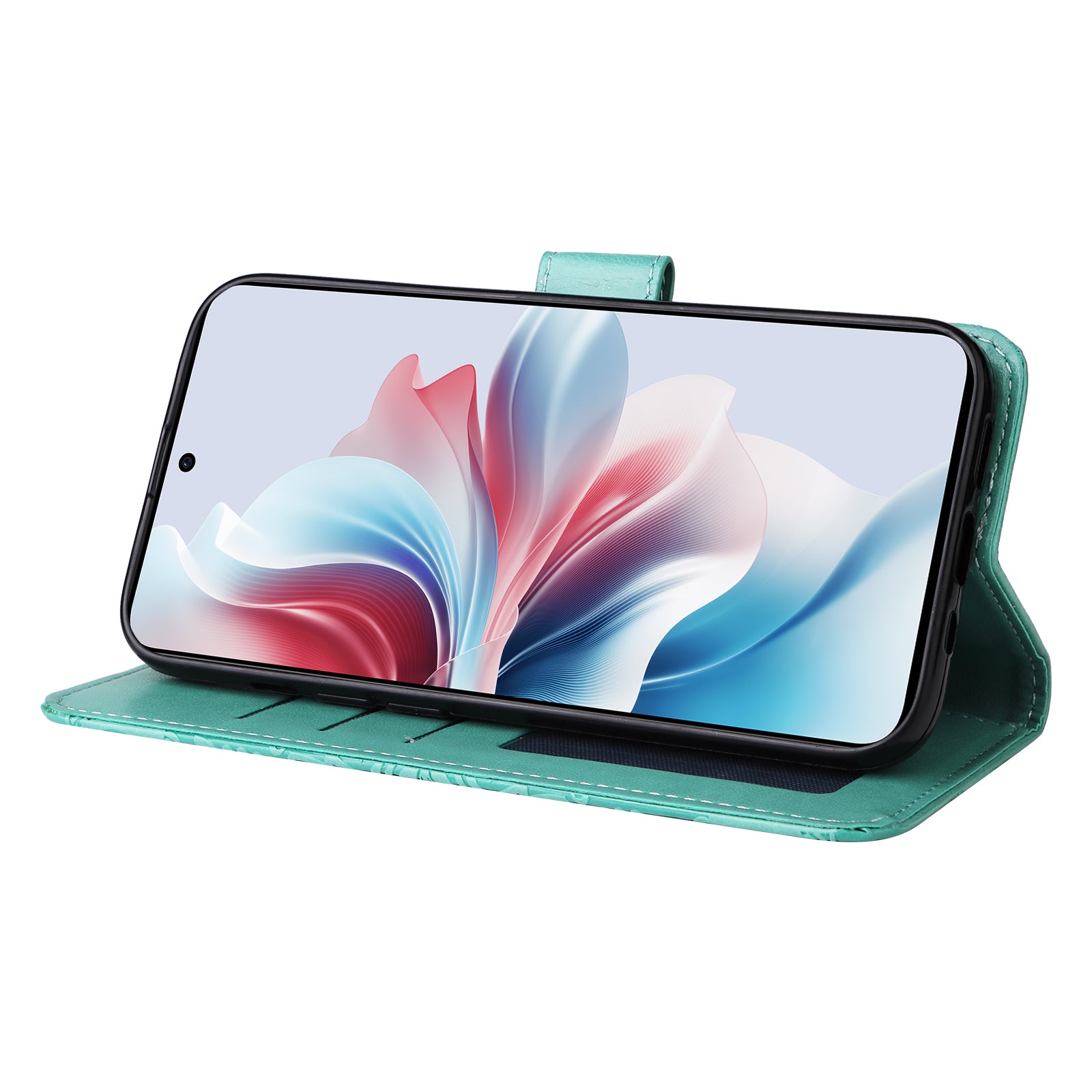 For Oppo Reno11 F 5G / F25 Pro 5G Phone Case Imprinted PU Leather Wallet Stand Anti-shock Cover