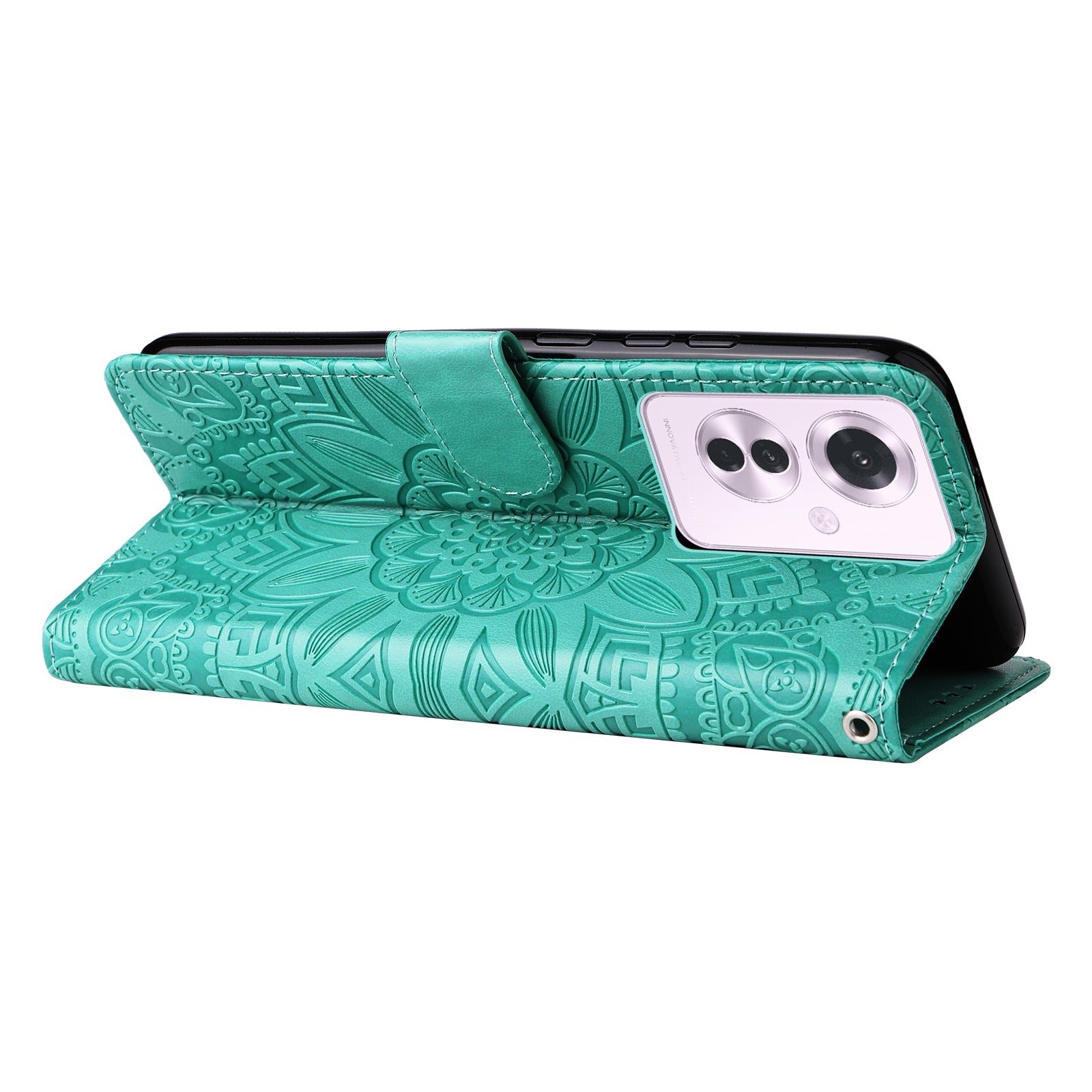 For Oppo Reno11 F 5G / F25 Pro 5G Phone Case Imprinted PU Leather Wallet Stand Anti-shock Cover