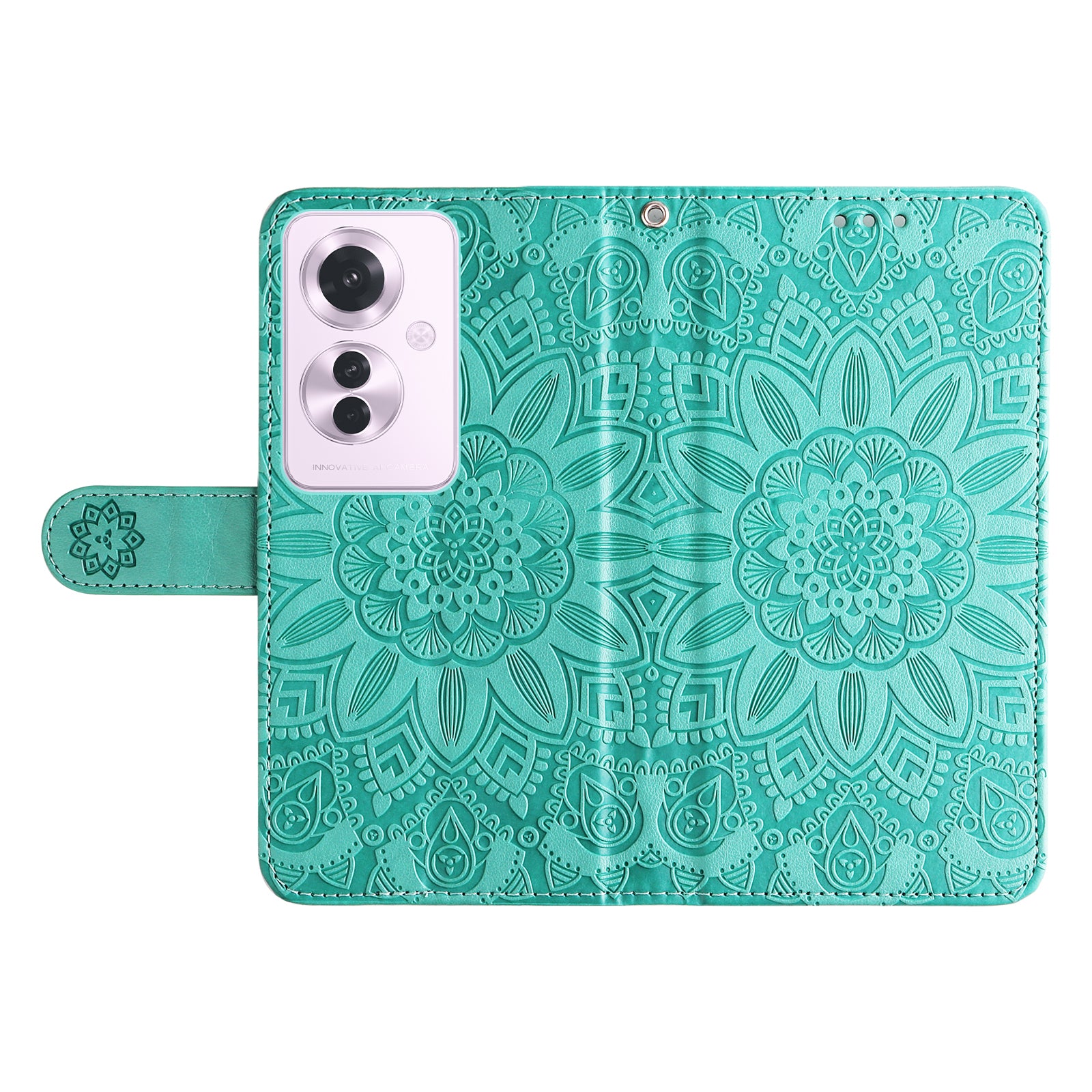 For Oppo Reno11 F 5G / F25 Pro 5G Phone Case Imprinted PU Leather Wallet Stand Anti-shock Cover