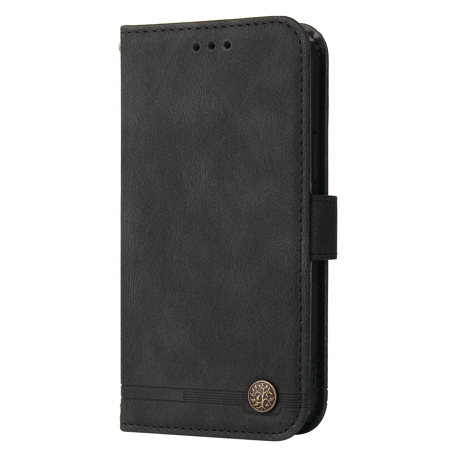 For Realme 12 Case Magnetic Buckle Skin-Touch PU Leather Flip Phone Cover