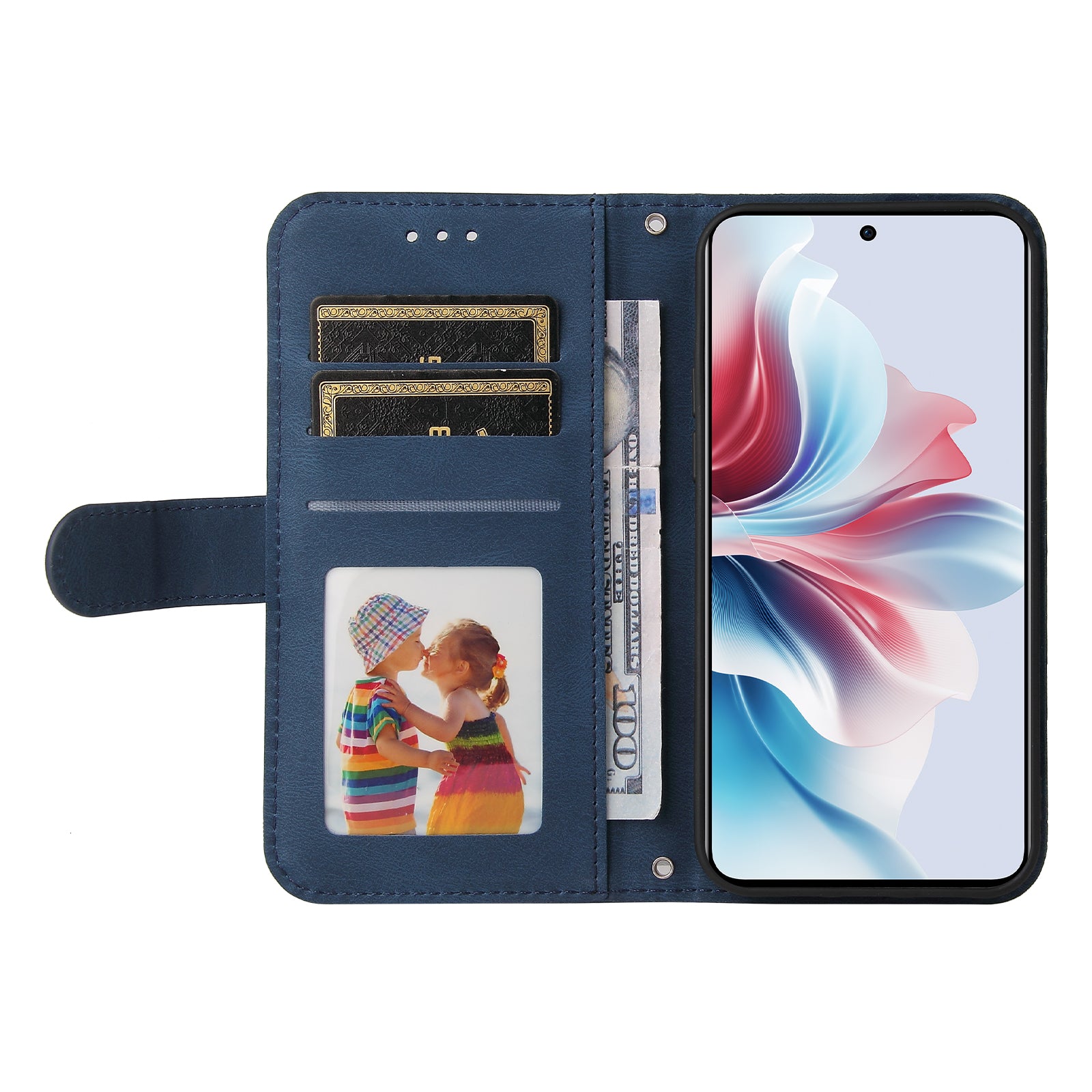 For Oppo Reno11 F 5G / F25 Pro 5G Magnetic Case PU Leather Flip Stand Phone Cover