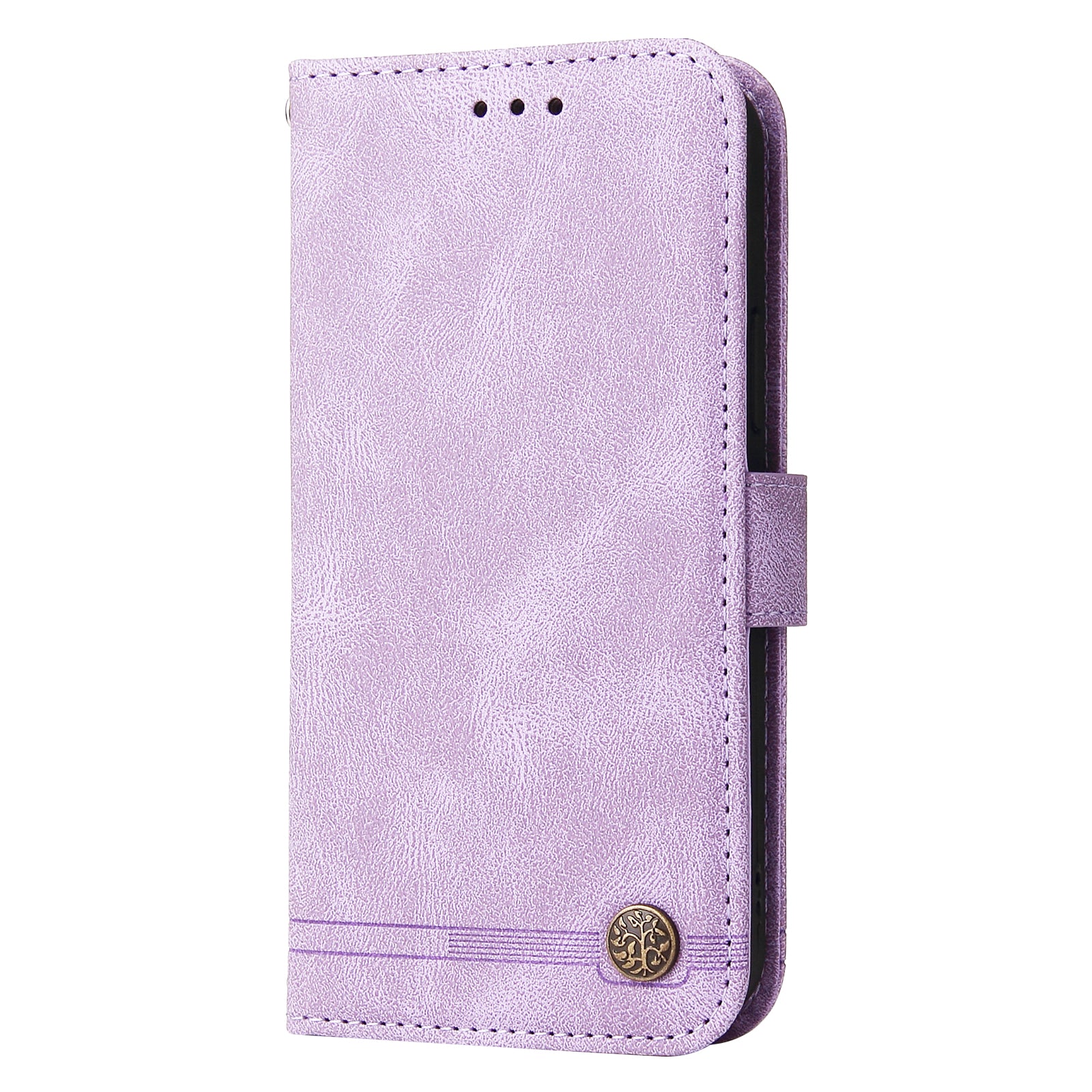 For vivo Y03 Case Skin-touch PU Leather Phone Stand Cover