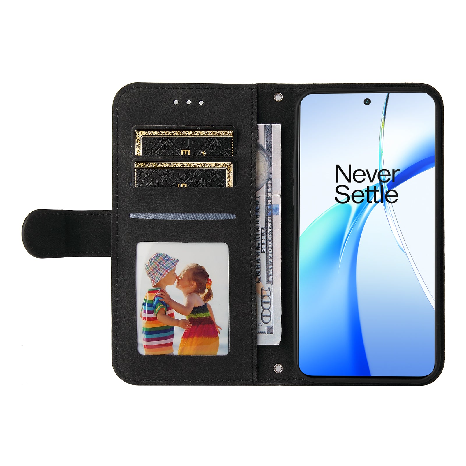 For OnePlus Ace 3V 5G Case PU Leather Magnetic Buckle Flip Phone Cover