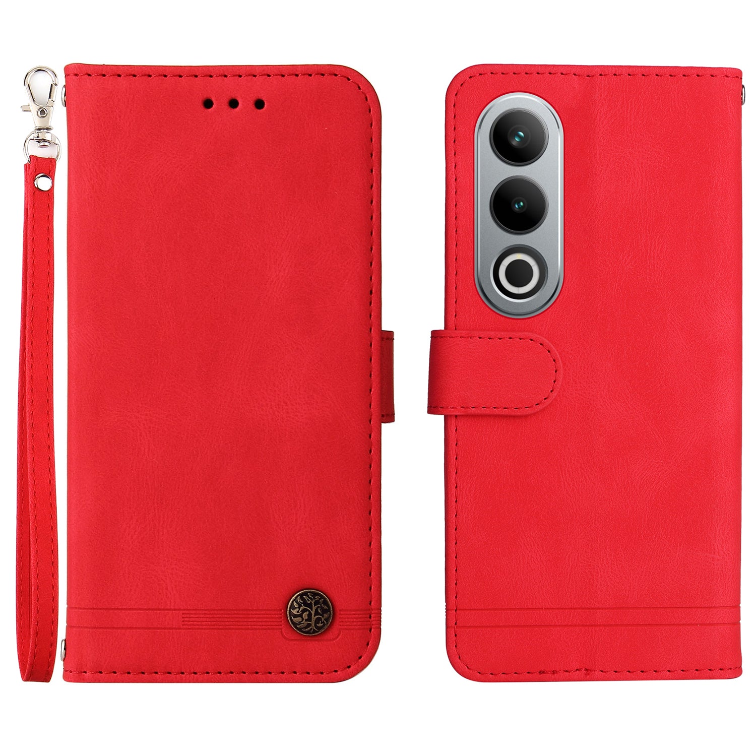 For OnePlus Ace 3V 5G Case PU Leather Magnetic Buckle Flip Phone Cover