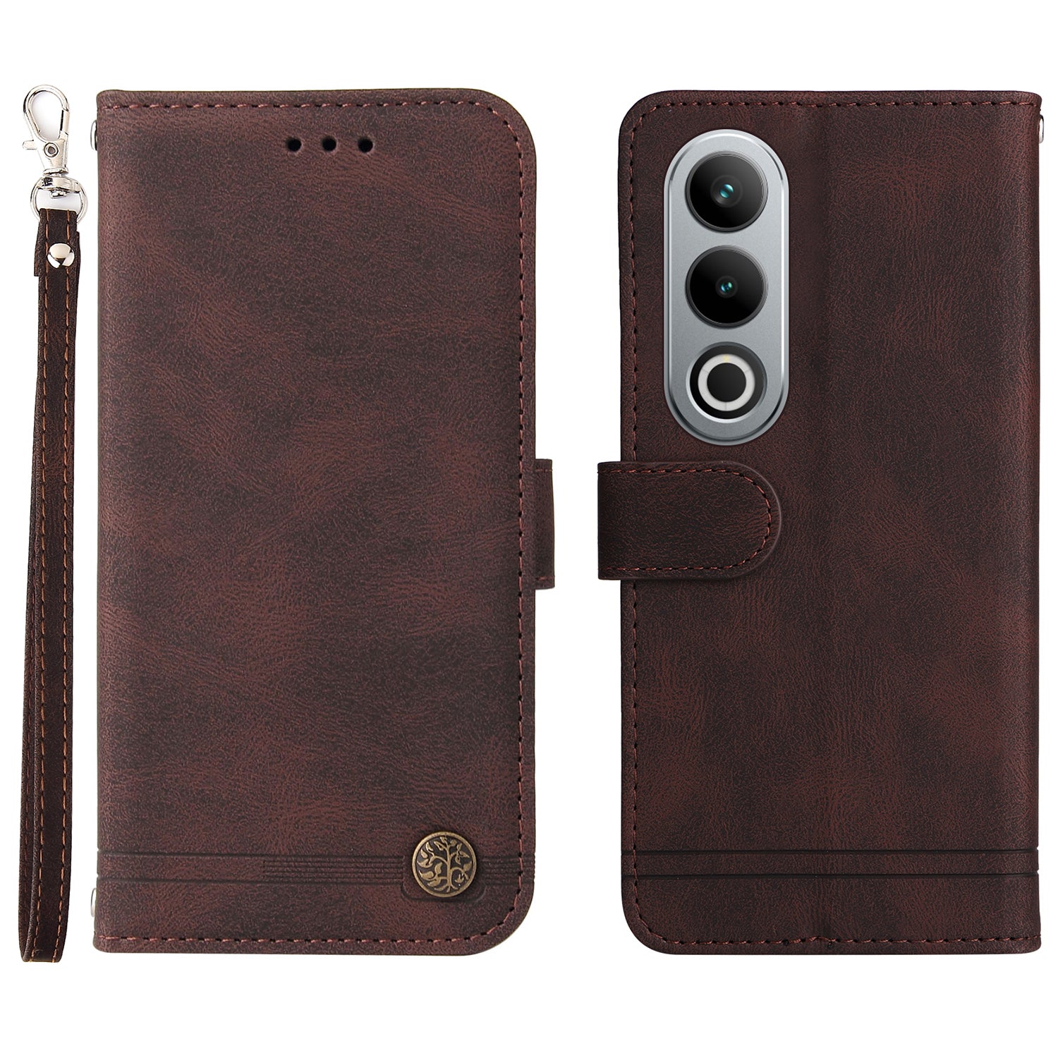 For OnePlus Ace 3V 5G Case PU Leather Magnetic Buckle Flip Phone Cover