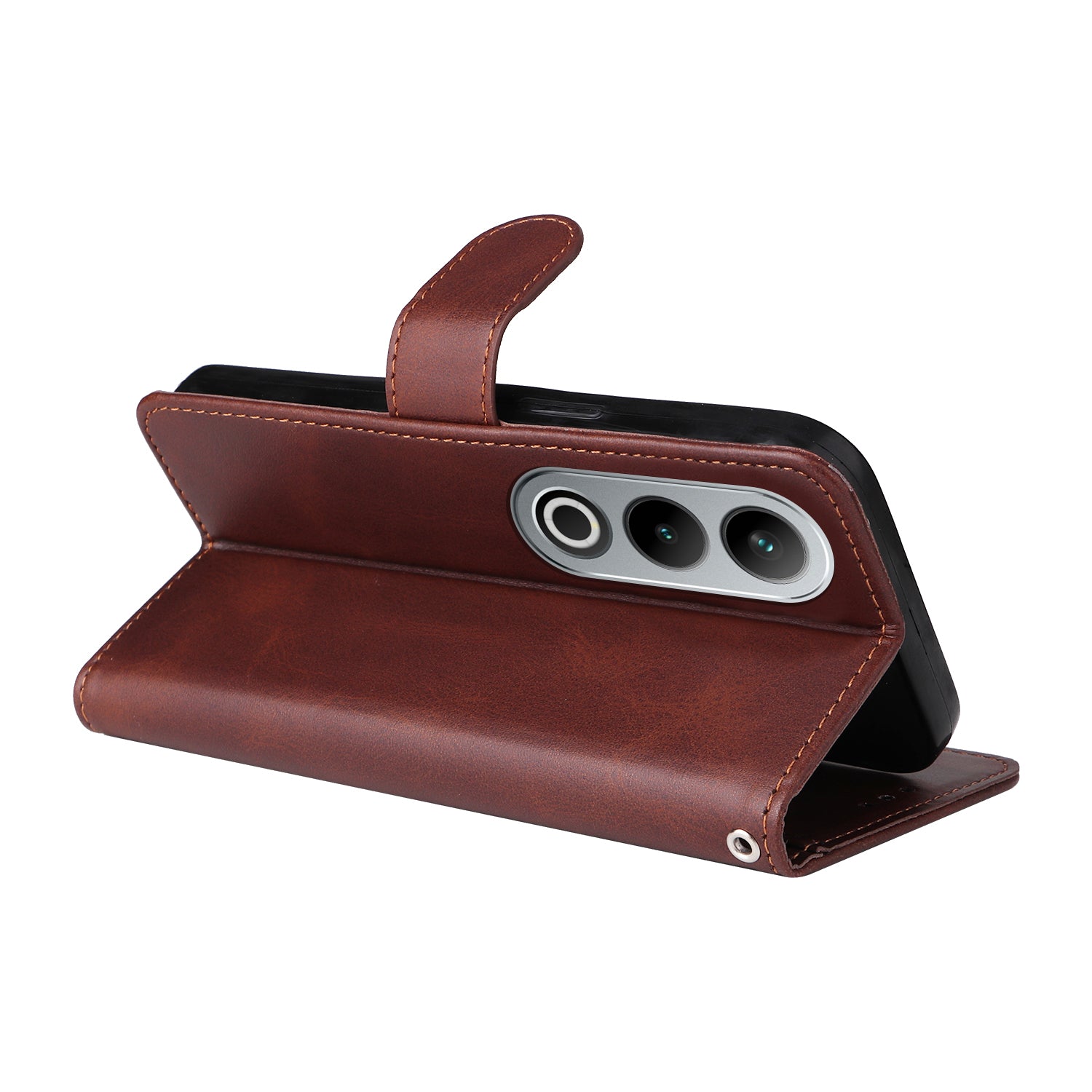 For OnePlus Ace 3V 5G Case PU Leather 3 Card Slots Wallet Calf Texture Phone Cover