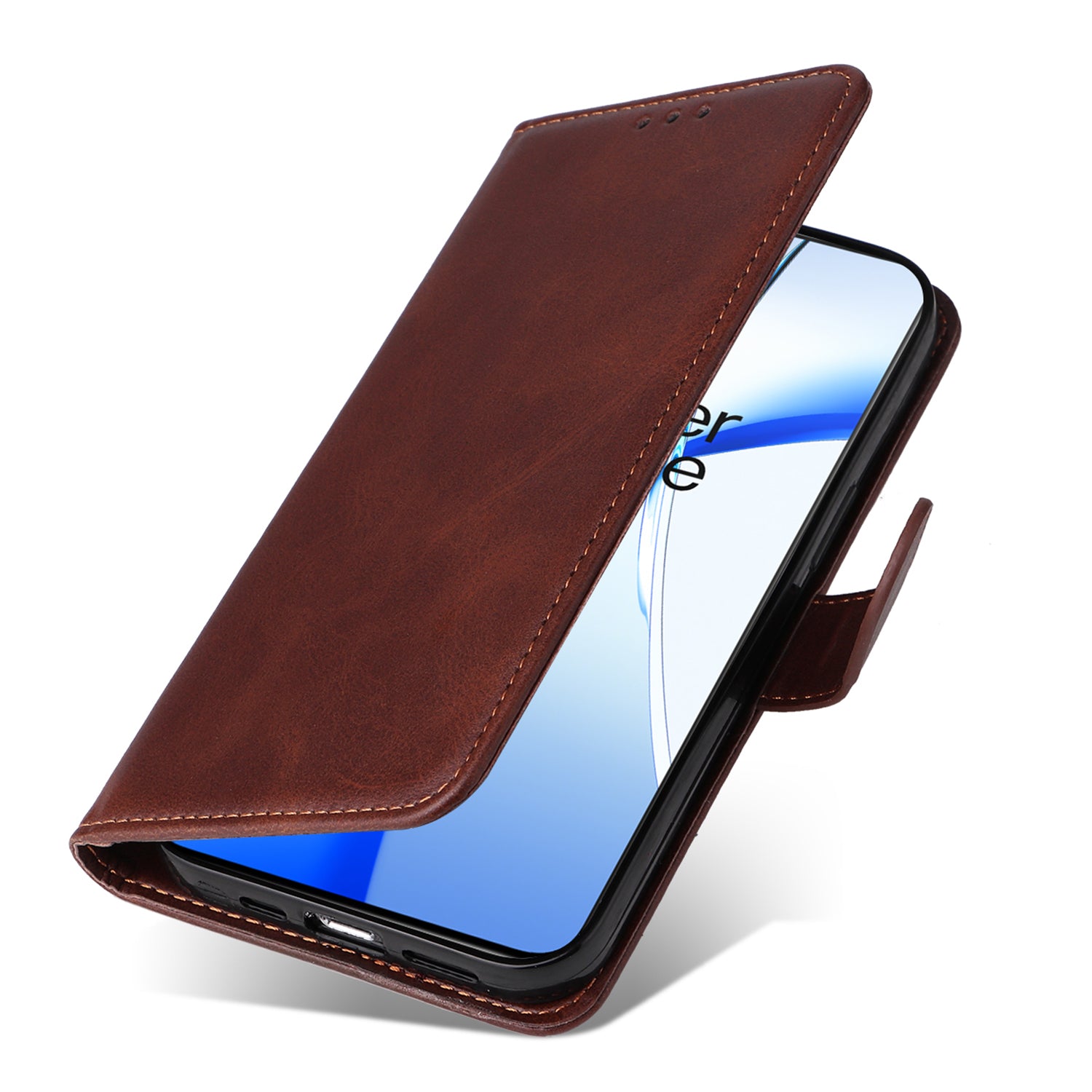 For OnePlus Ace 3V 5G Case PU Leather 3 Card Slots Wallet Calf Texture Phone Cover