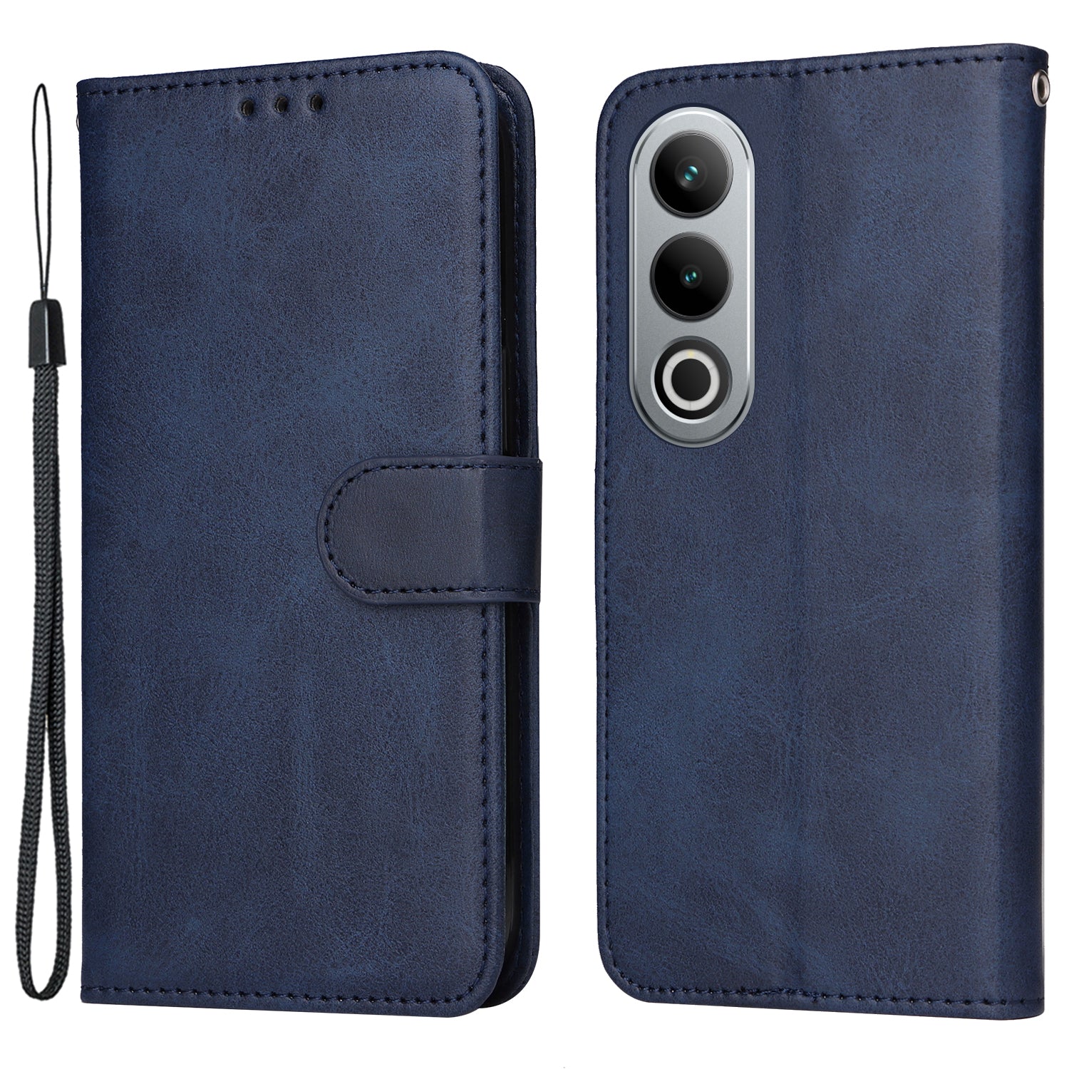 For OnePlus Ace 3V 5G Case PU Leather 3 Card Slots Wallet Calf Texture Phone Cover