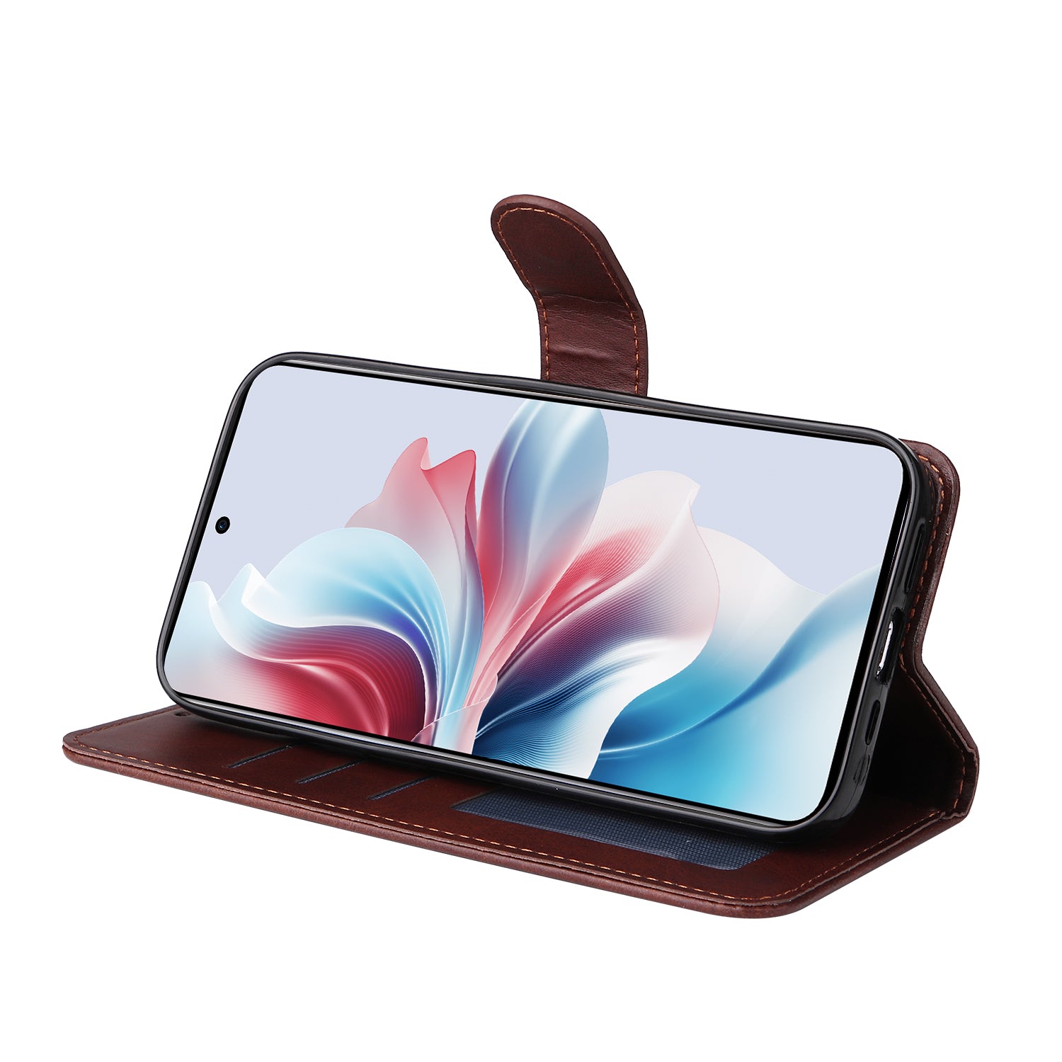 For Oppo Reno11 F 5G / F25 Pro 5G Case 3 Slots Holder Leather Phone Cover with Stand