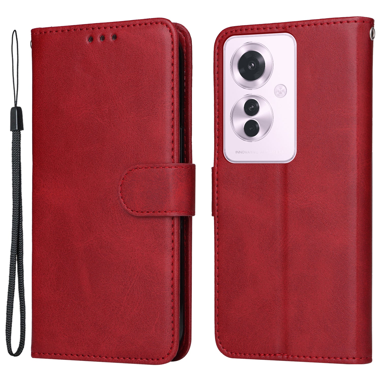 For Oppo Reno11 F 5G / F25 Pro 5G Case 3 Slots Holder Leather Phone Cover with Stand
