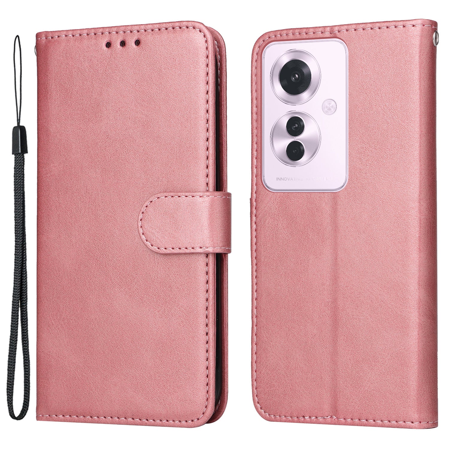 For Oppo Reno11 F 5G / F25 Pro 5G Case 3 Slots Holder Leather Phone Cover with Stand
