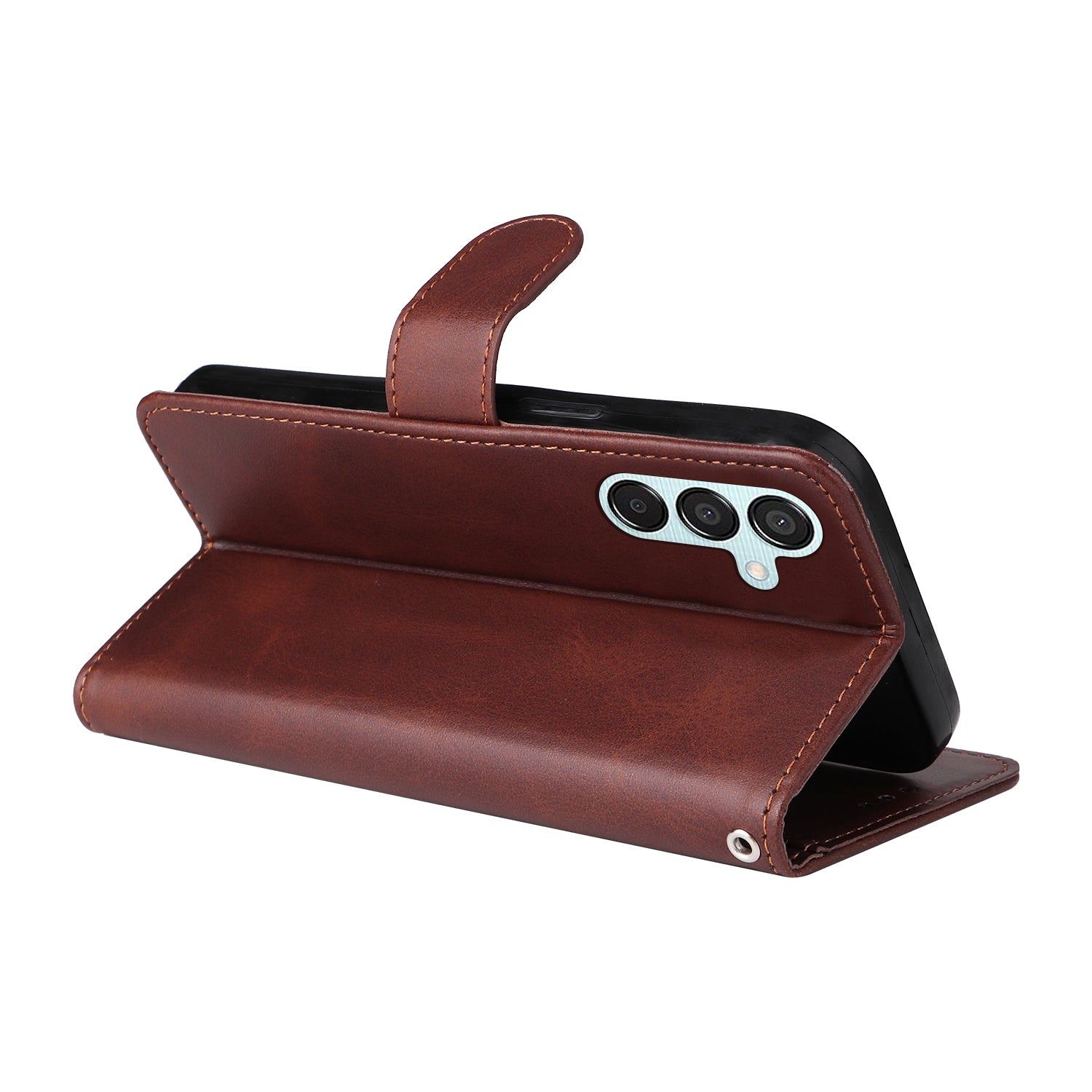 For Samsung Galaxy M15 5G / F15 5G Case PU Leather Phone Cover with Viewing Stand / 3 Card Holder