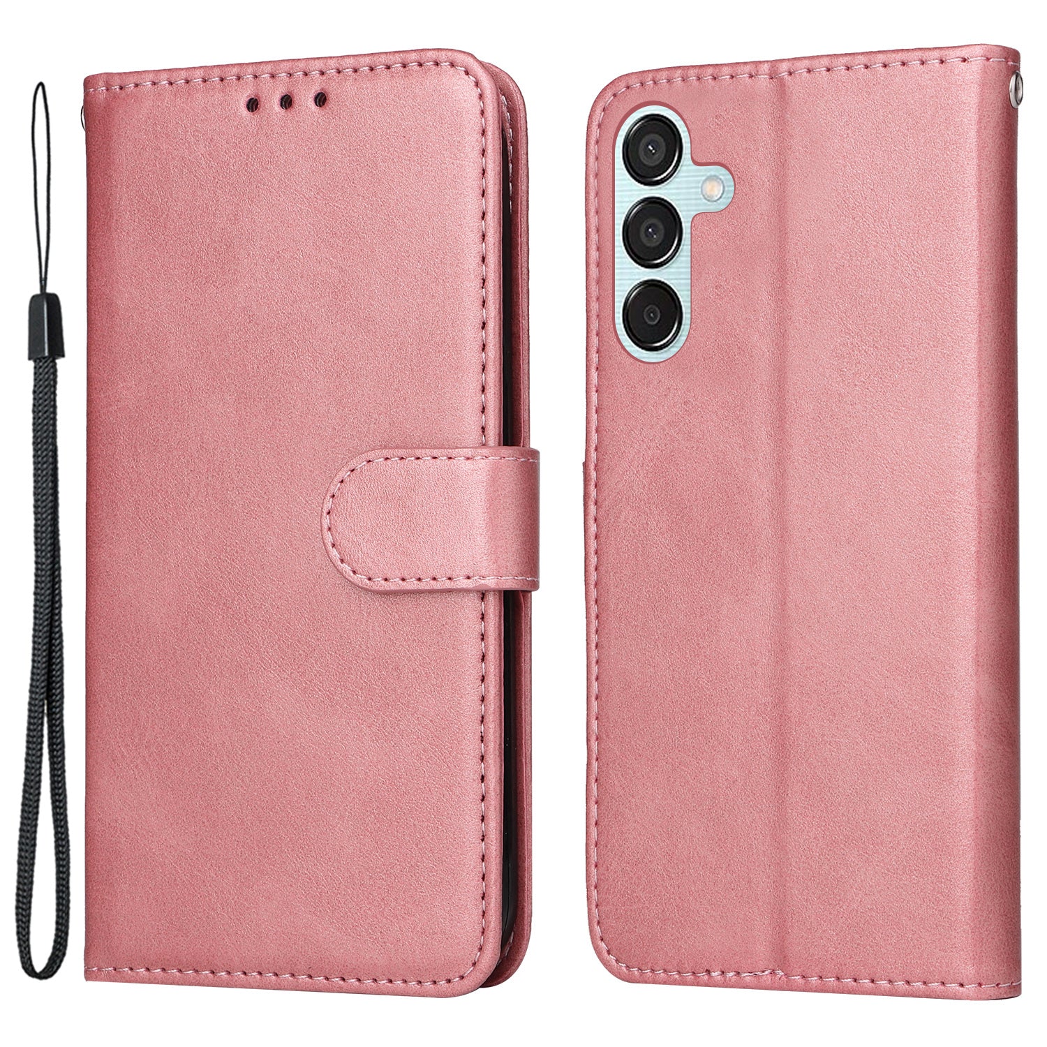 For Samsung Galaxy M15 5G / F15 5G Case PU Leather Phone Cover with Viewing Stand / 3 Card Holder