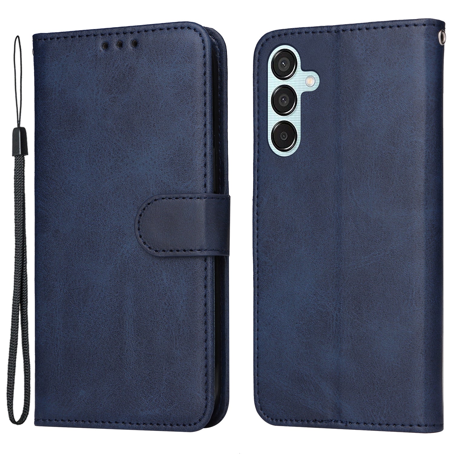 For Samsung Galaxy M15 5G / F15 5G Case PU Leather Phone Cover with Viewing Stand / 3 Card Holder