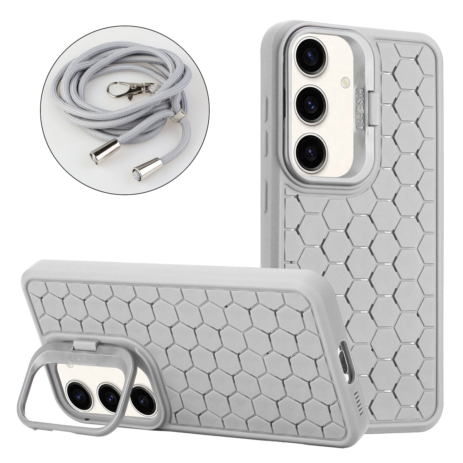 For Samsung Galaxy A34 5G TPU Case Heat Dissipation Magnetic Phone Cover with Foldable Kickstand