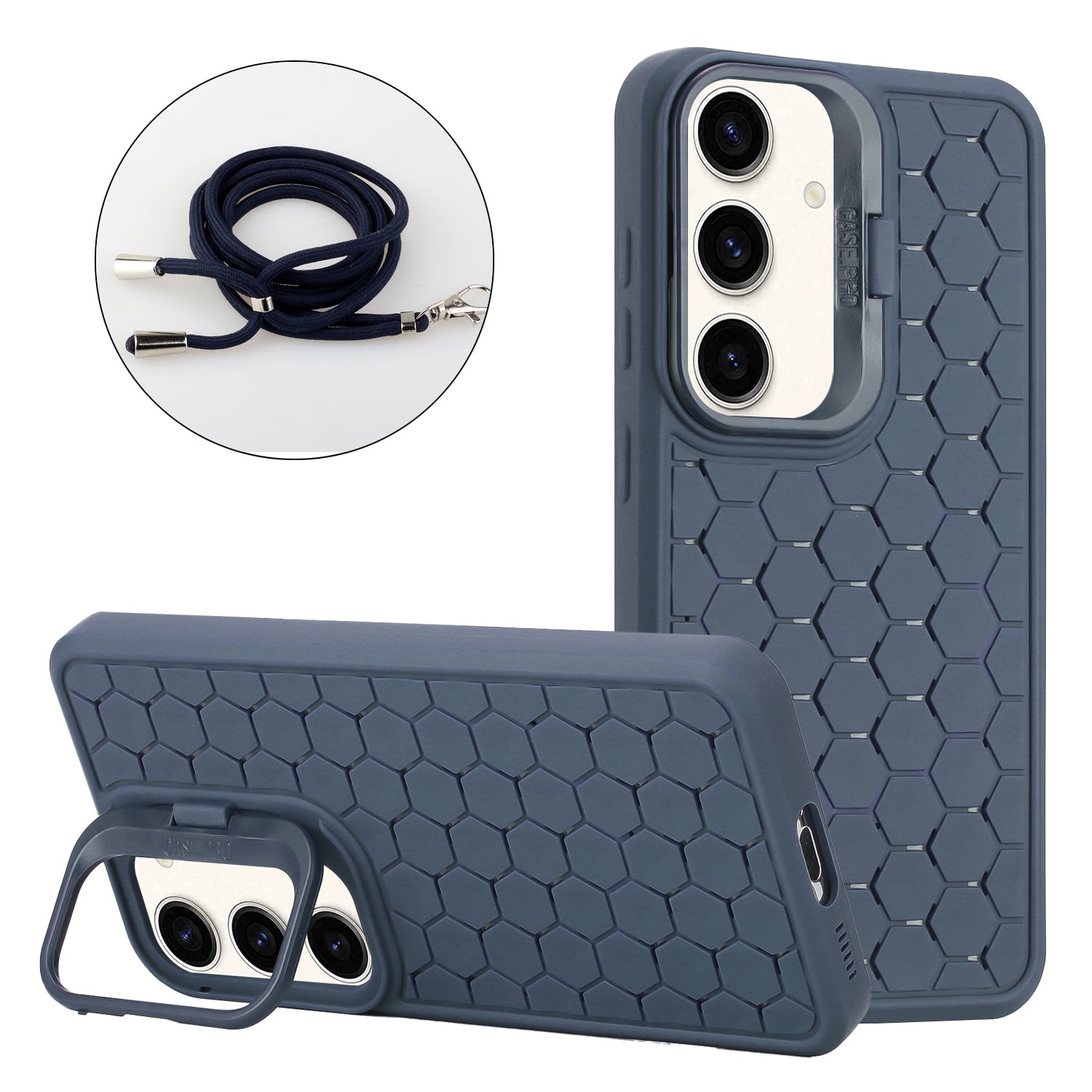 For Samsung Galaxy A34 5G TPU Case Heat Dissipation Magnetic Phone Cover with Foldable Kickstand