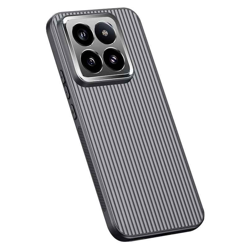 For Xiaomi 14 Pro Phone Case PC+TPU Anti-Scratch Metal Lens Frame Protective Cover