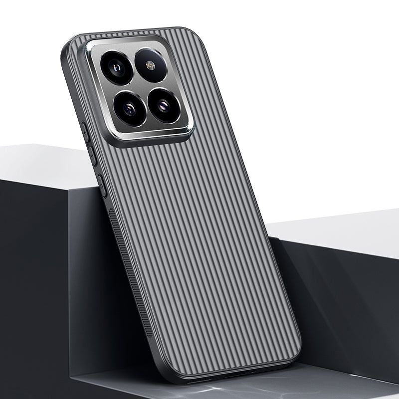 For Xiaomi 14 Pro Phone Case PC+TPU Anti-Scratch Metal Lens Frame Protective Cover