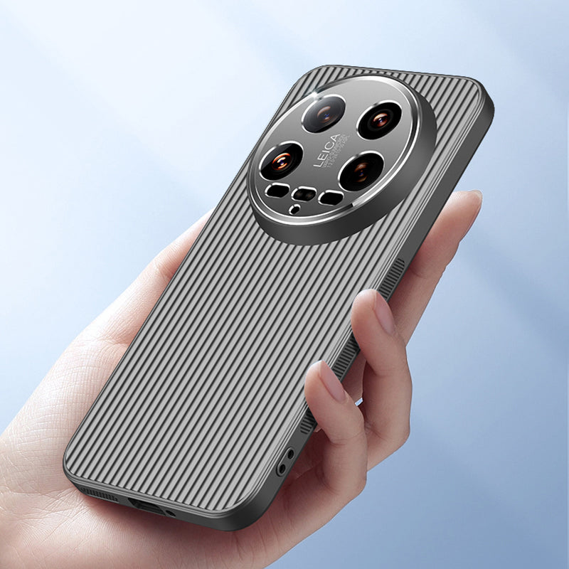 For Xiaomi 14 Ultra Case Anti-drop PC+TPU Phone Protective Shell with Metal Lens Frame