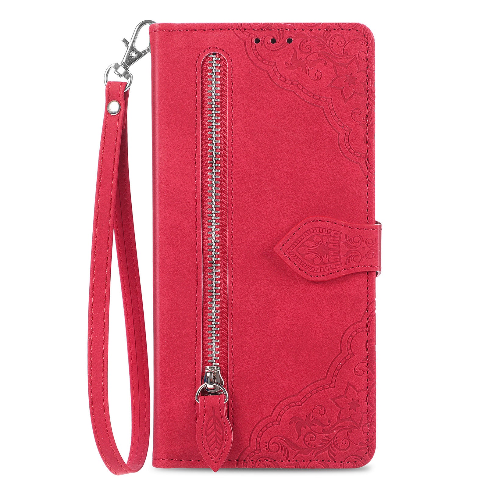 For Xiaomi Redmi Note 13 4G Case Flower Imprinted Anti-Scratch Leather Flip Phone Cover