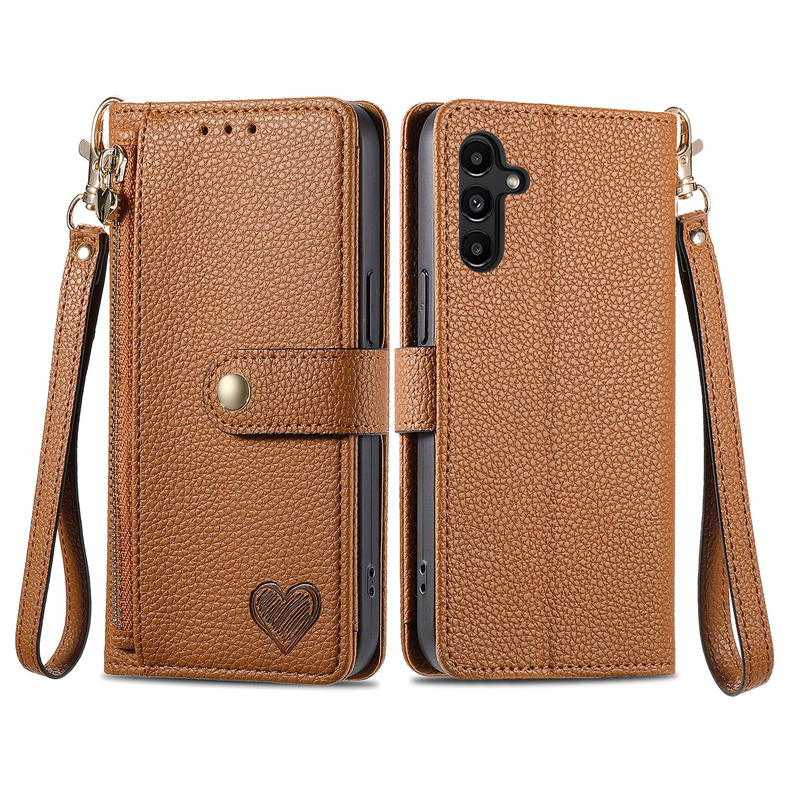 For Samsung Galaxy A13 5G Case RFID Blocking Leather Flip Phone Cover with Purse Card Holders