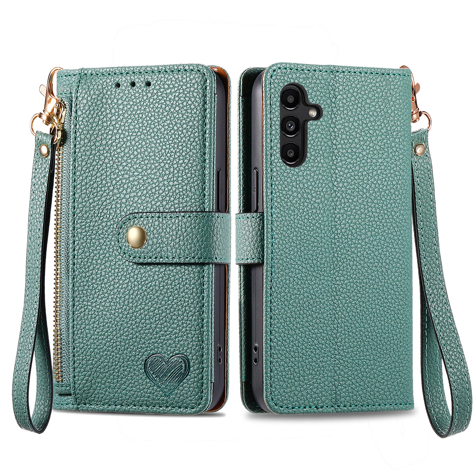 For Samsung Galaxy A13 5G Case RFID Blocking Leather Flip Phone Cover with Purse Card Holders