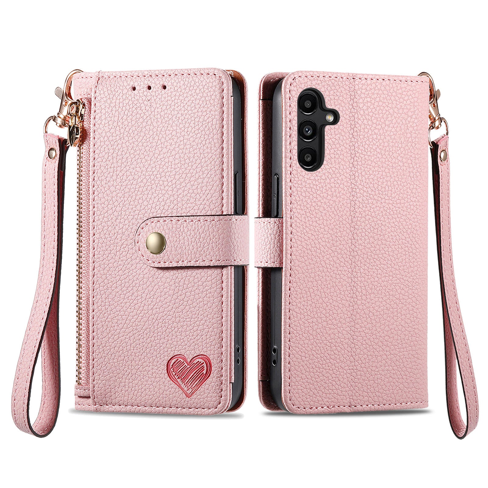 For Samsung Galaxy A13 5G Case RFID Blocking Leather Flip Phone Cover with Purse Card Holders