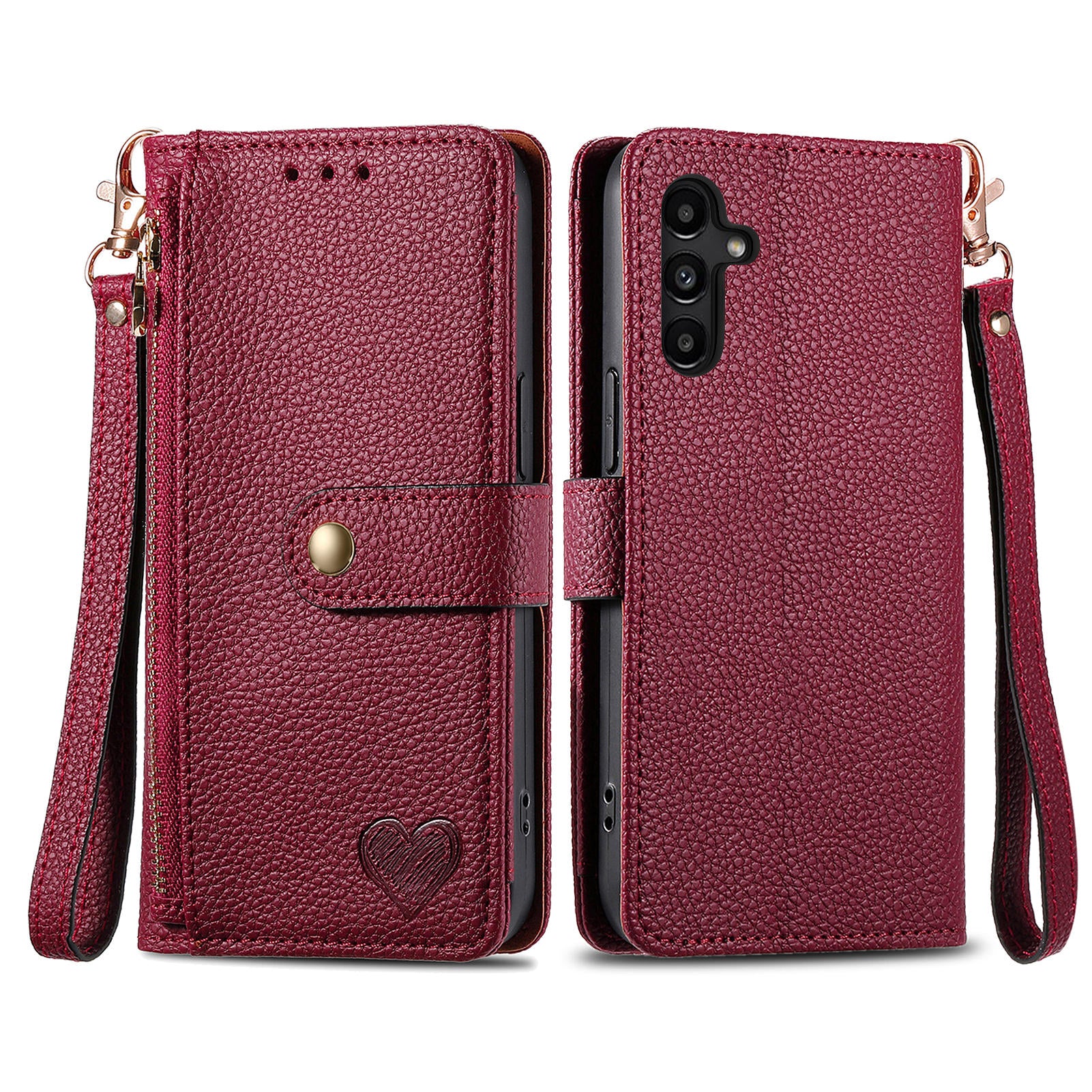 For Samsung Galaxy A13 5G Case RFID Blocking Leather Flip Phone Cover with Purse Card Holders